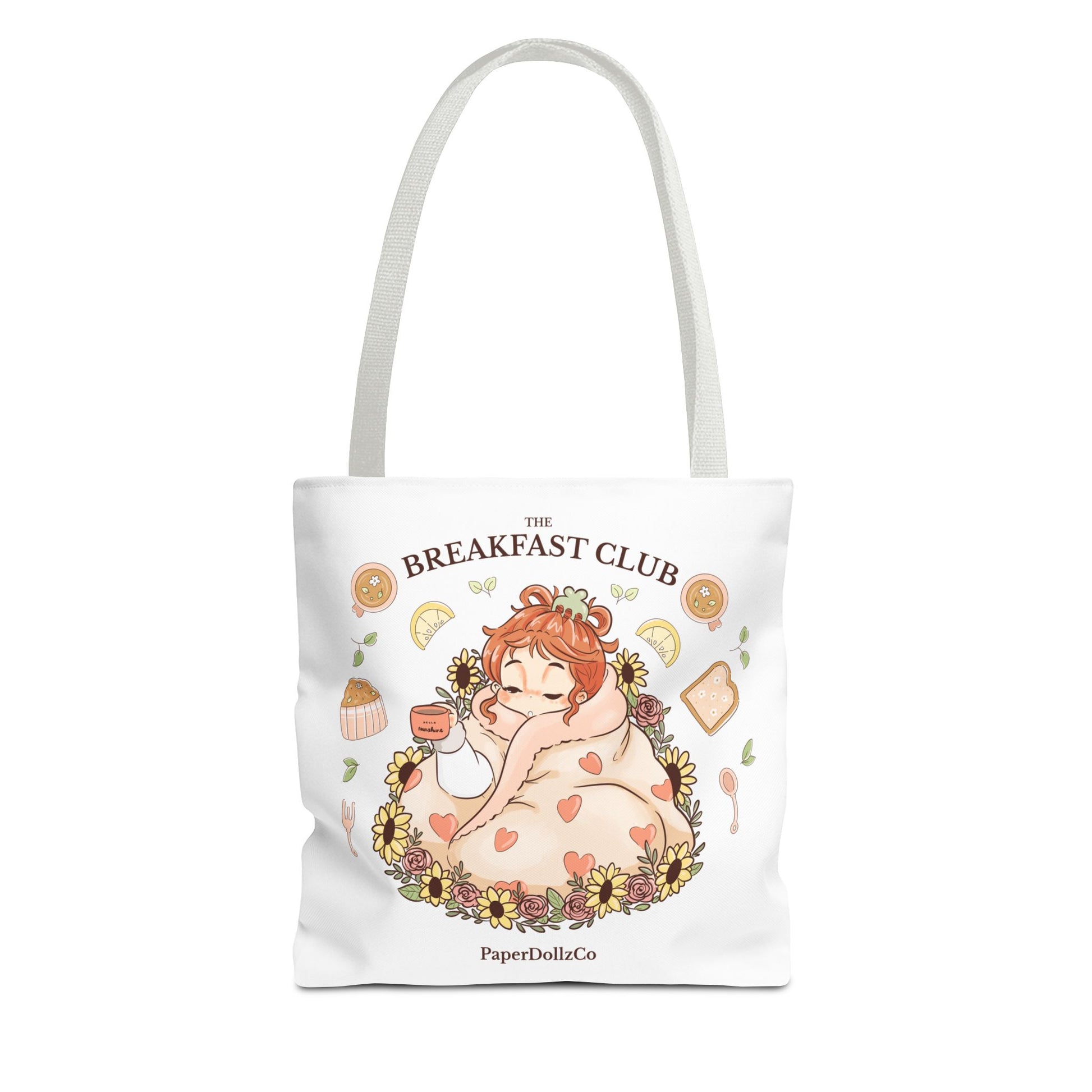 Breakfast Club Tote Bag for Food Lovers, Stylish Grocery Tote, Cute Shopping Bag, Gift for Foodies, Eco-Friendly Accessory | Kiwi Merch