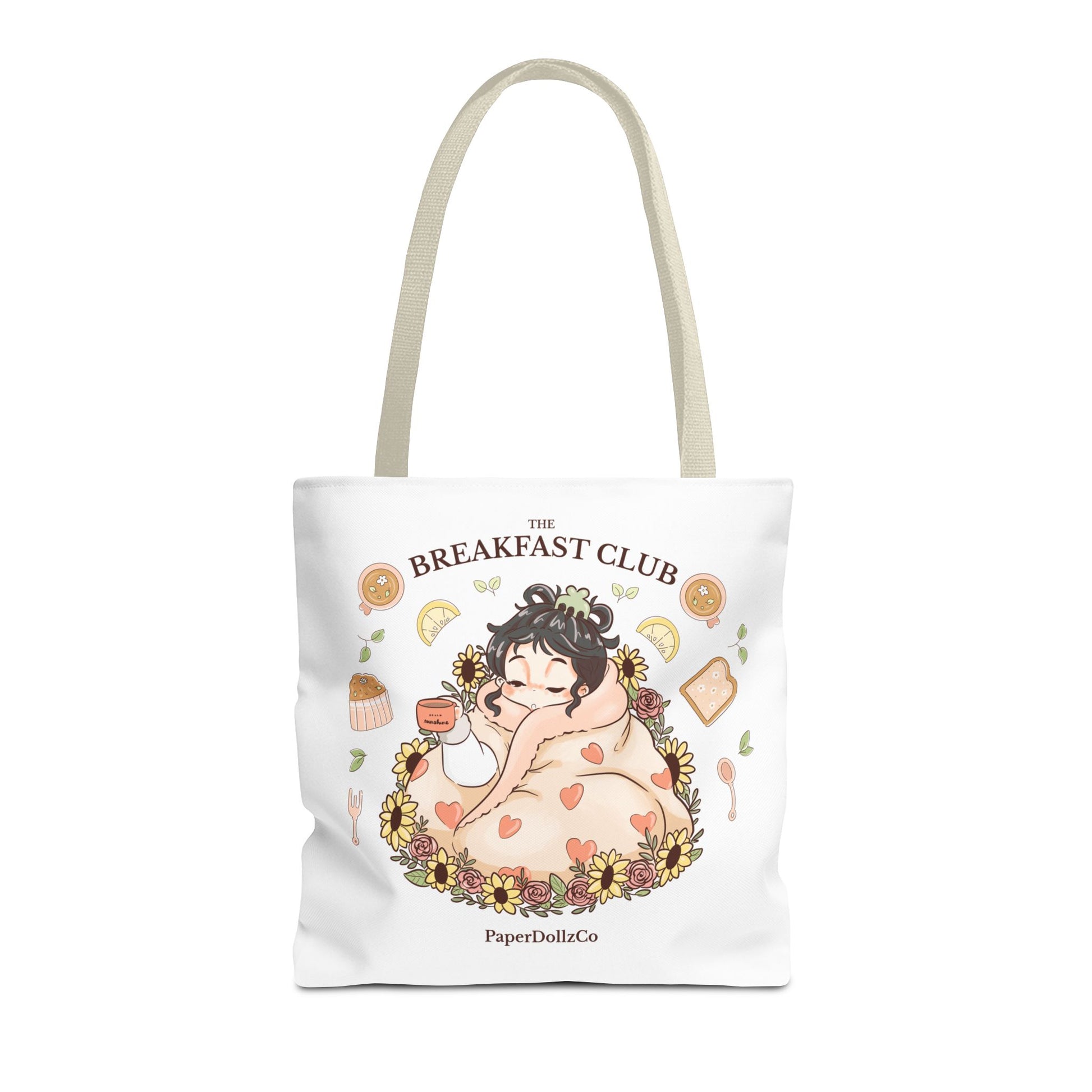 Breakfast Club Tote Bag for Food Lovers, Stylish Grocery Tote, Cute Shopping Bag, Gift for Foodies, Eco-Friendly Accessory | Mulberry Merch