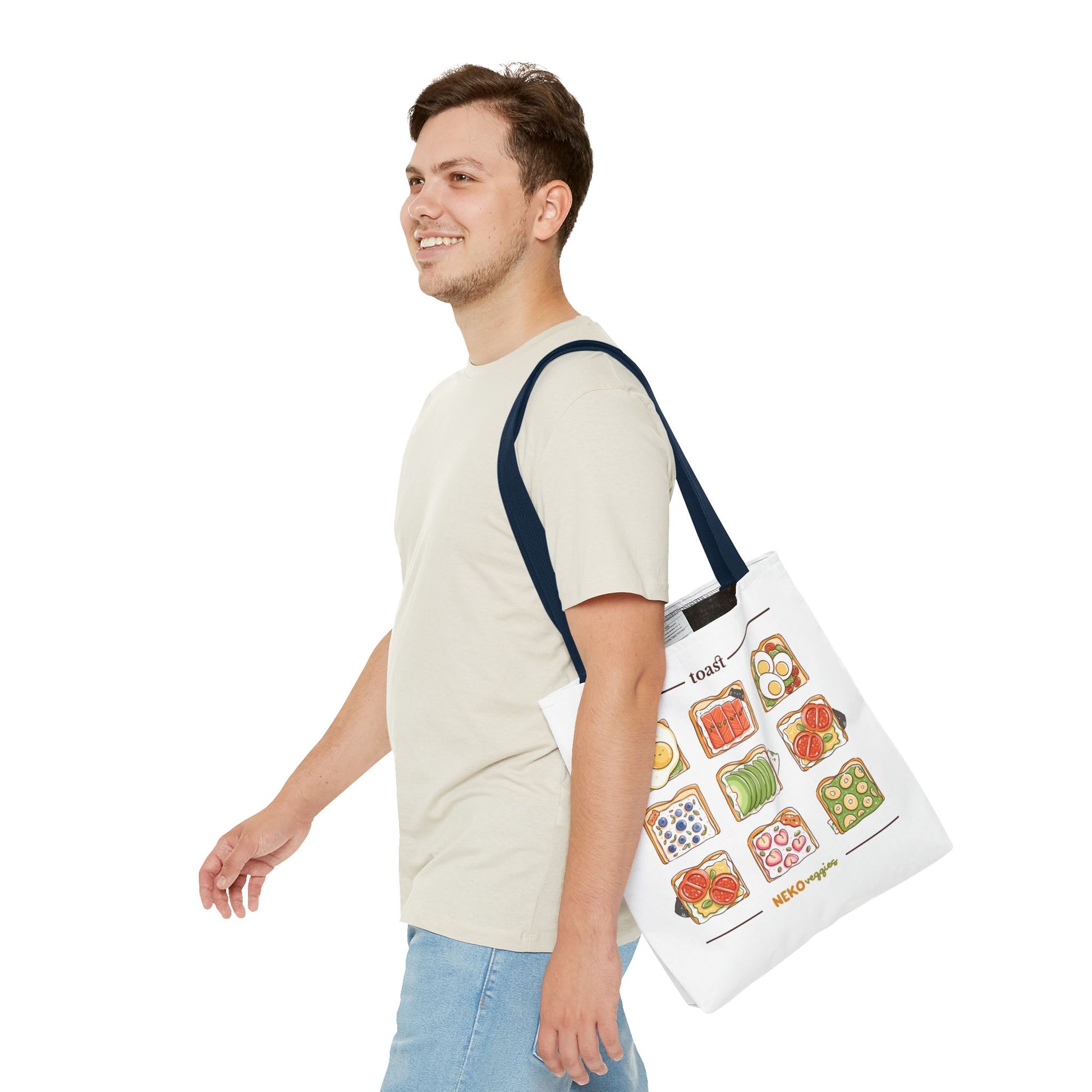 Charming Illustrated Tote Bag - Perfect for Foodies, Tea Lovers, Market Days, Gift Ideas, Home Decor | Merch