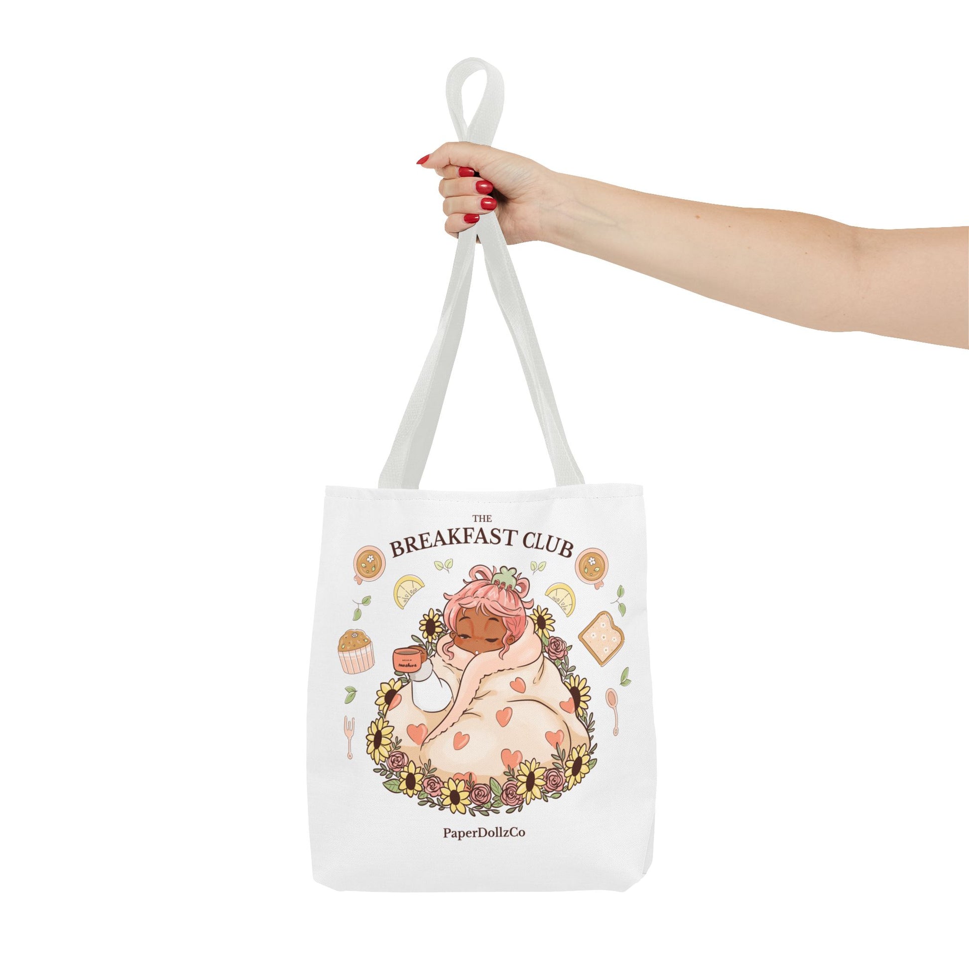 Breakfast Club Tote Bag for Food Lovers, Stylish Grocery Tote, Cute Shopping Bag, Gift for Foodies, Eco-Friendly Accessory | Apricot Merch