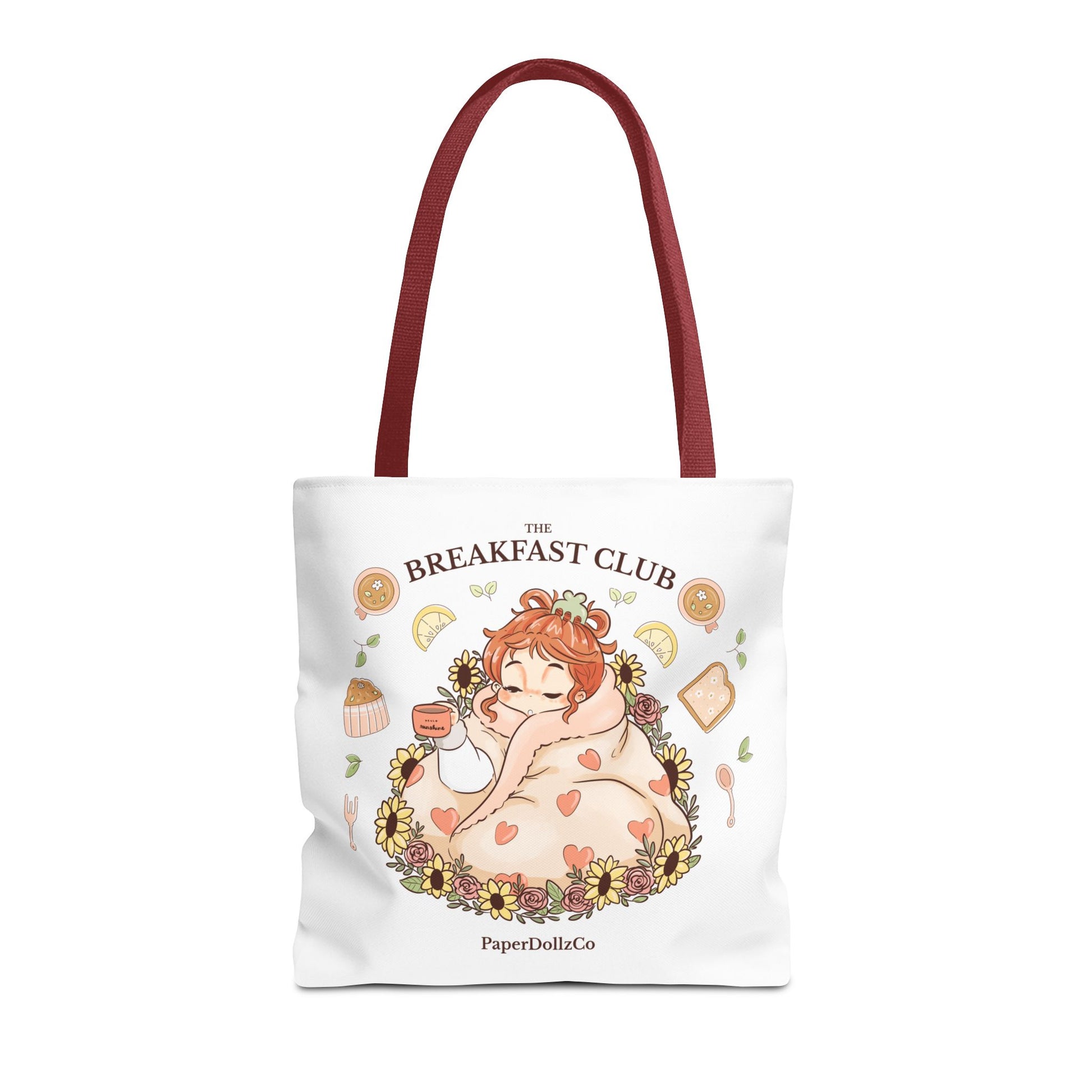 Breakfast Club Tote Bag for Food Lovers, Stylish Grocery Tote, Cute Shopping Bag, Gift for Foodies, Eco-Friendly Accessory | Kiwi Merch