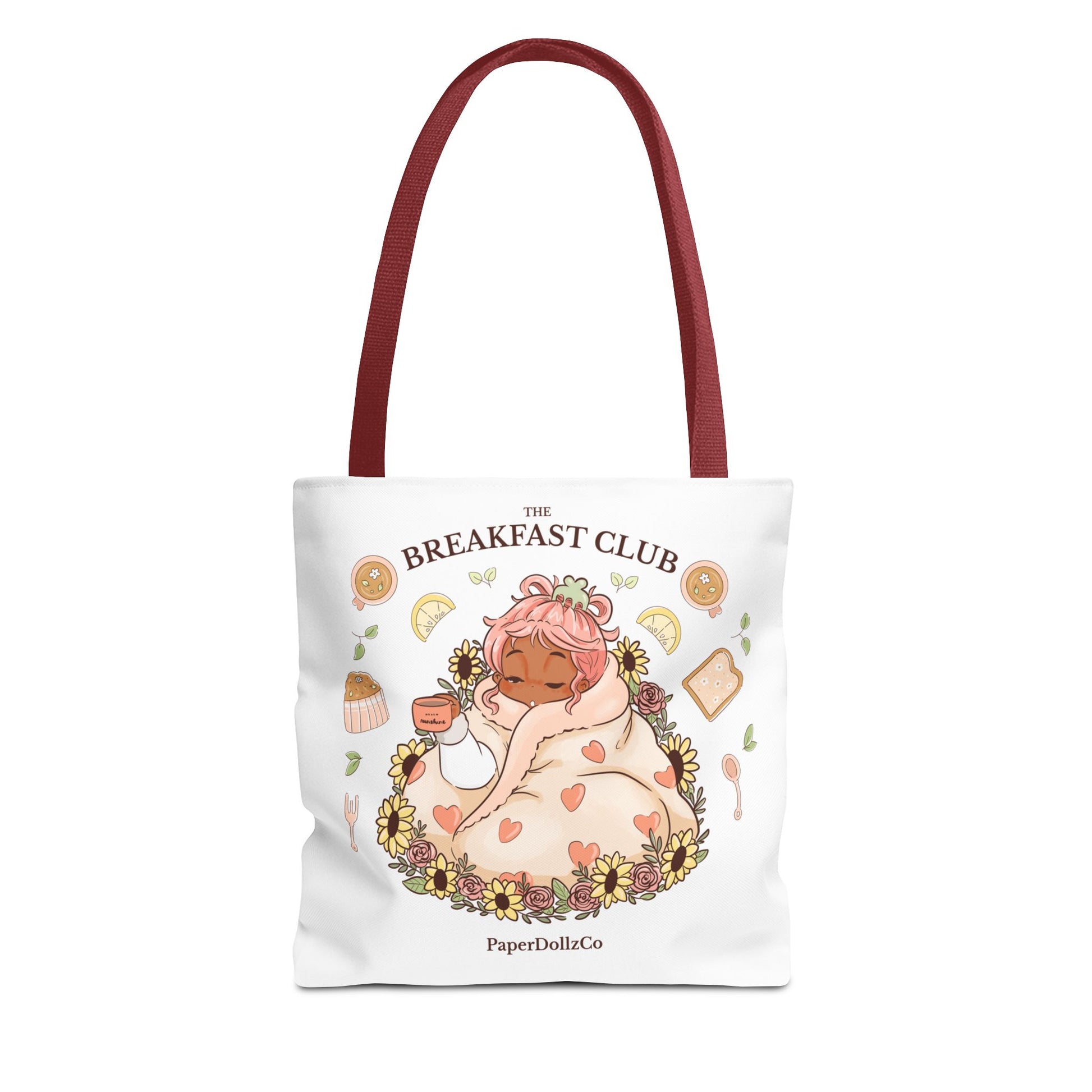 Breakfast Club Tote Bag for Food Lovers, Stylish Grocery Tote, Cute Shopping Bag, Gift for Foodies, Eco-Friendly Accessory | Apricot Merch
