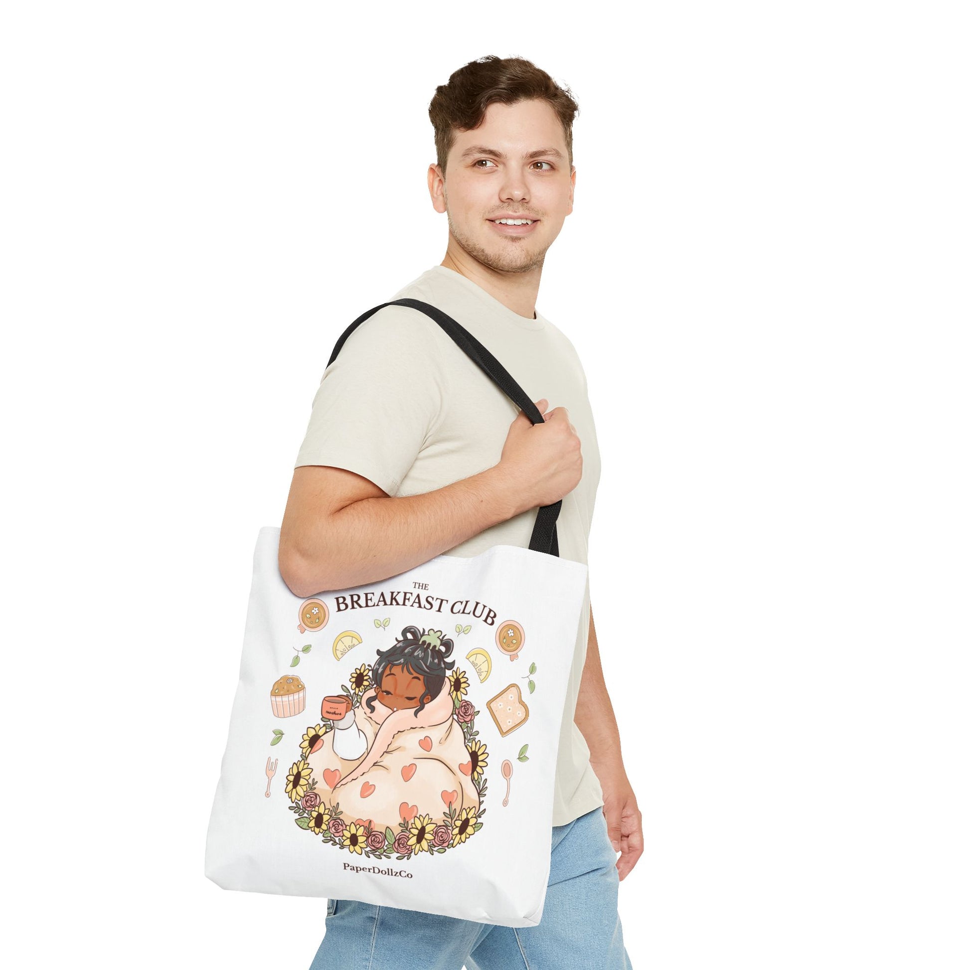 Breakfast Club Tote Bag for Food Lovers, Stylish Grocery Tote, Cute Shopping Bag, Gift for Foodies, Eco-Friendly Accessory | Olive Merch