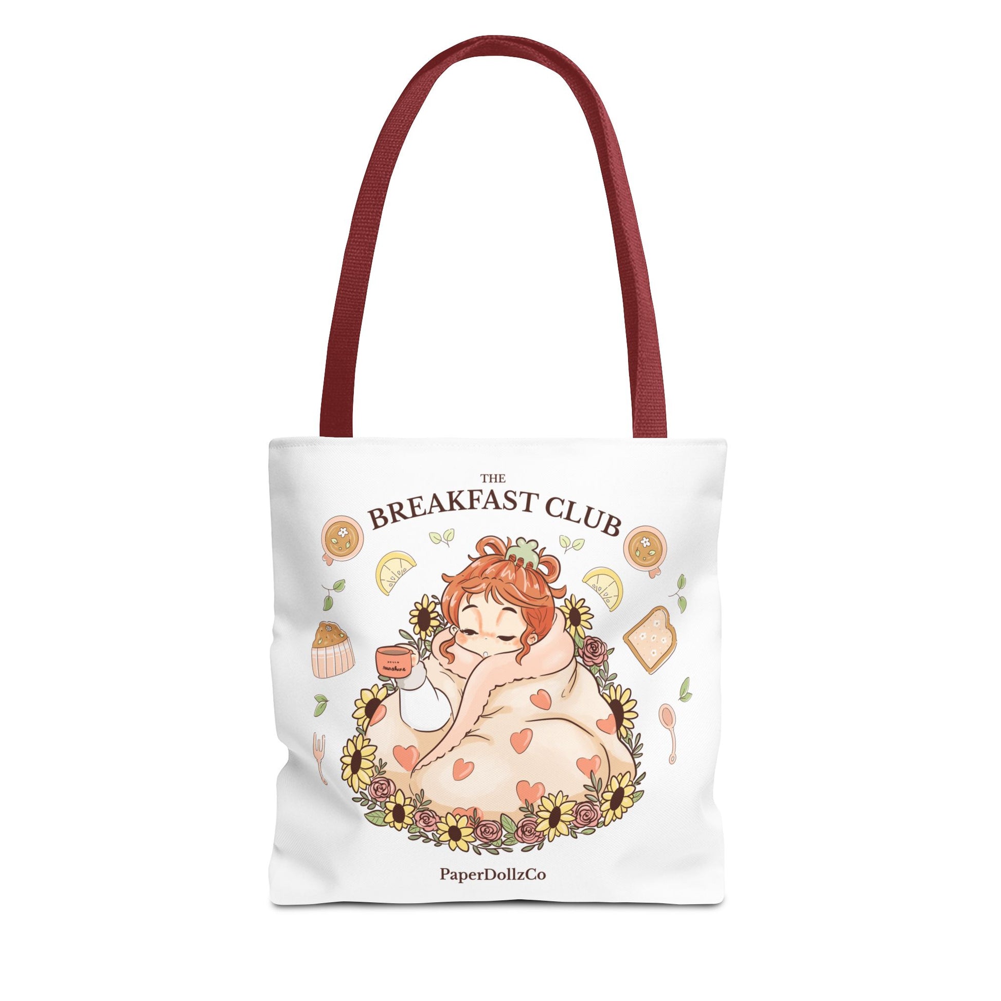 Breakfast Club Tote Bag for Food Lovers, Stylish Grocery Tote, Cute Shopping Bag, Gift for Foodies, Eco-Friendly Accessory | Kiwi Merch