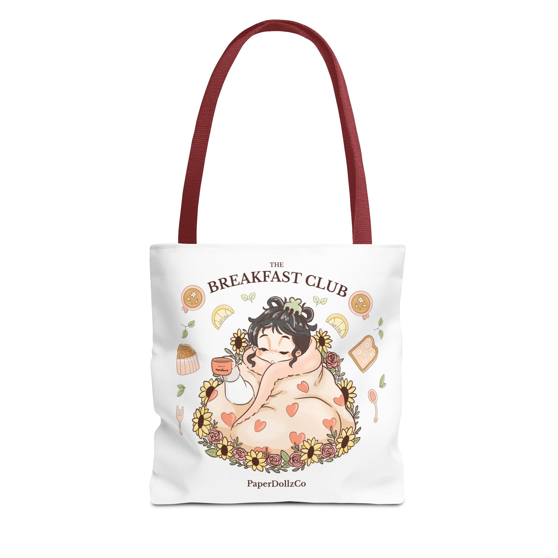 Breakfast Club Tote Bag for Food Lovers, Stylish Grocery Tote, Cute Shopping Bag, Gift for Foodies, Eco-Friendly Accessory | Mulberry Merch