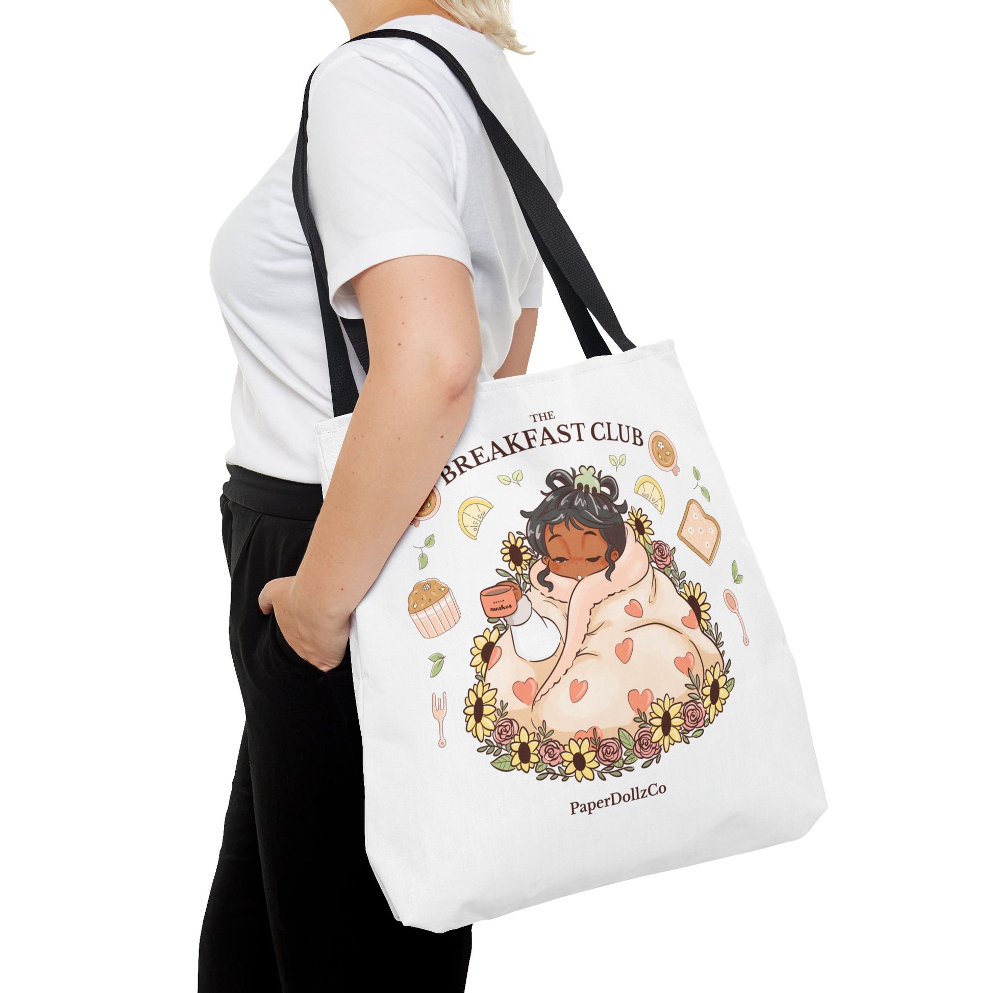 Breakfast Club Tote Bag for Food Lovers, Stylish Grocery Tote, Cute Shopping Bag, Gift for Foodies, Eco-Friendly Accessory | Olive Merch