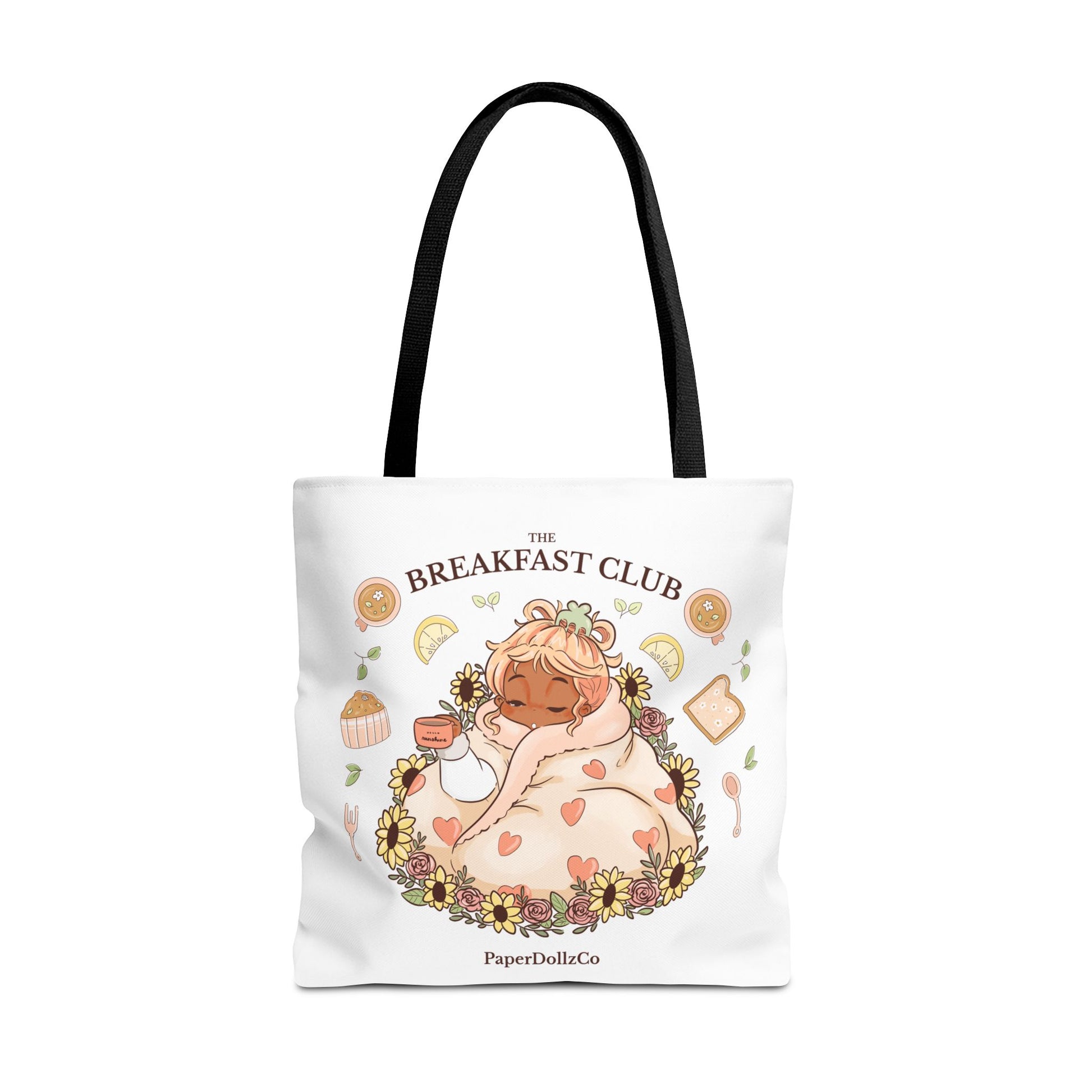 Breakfast Club Tote Bag for Food Lovers, Stylish Grocery Tote, Cute Shopping Bag, Gift for Foodies, Eco-Friendly Accessory | Mirabelle Merch