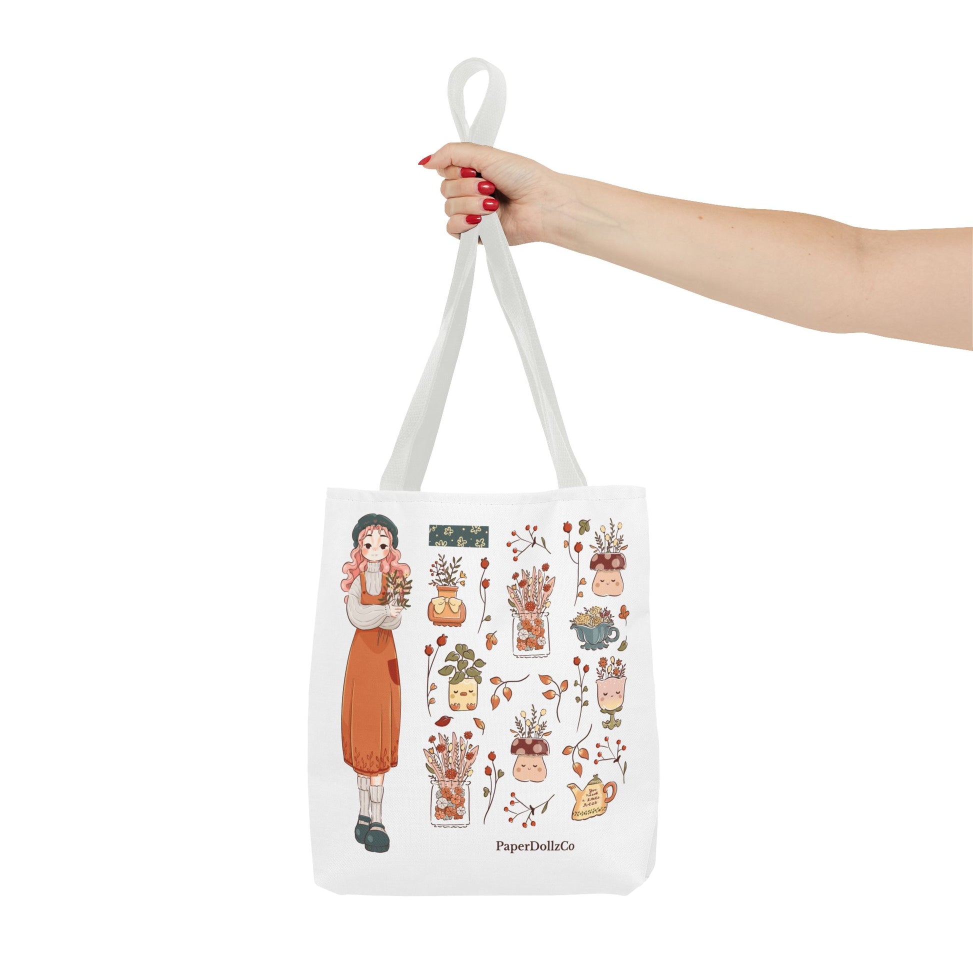 Autumn-Themed Tote Bag, Cozy Fall Essentials, Cute Eco-Friendly Shoulder Bag, Harvest Season Shopping Bag, Pumpkin Spice Carryall | Peach Merch