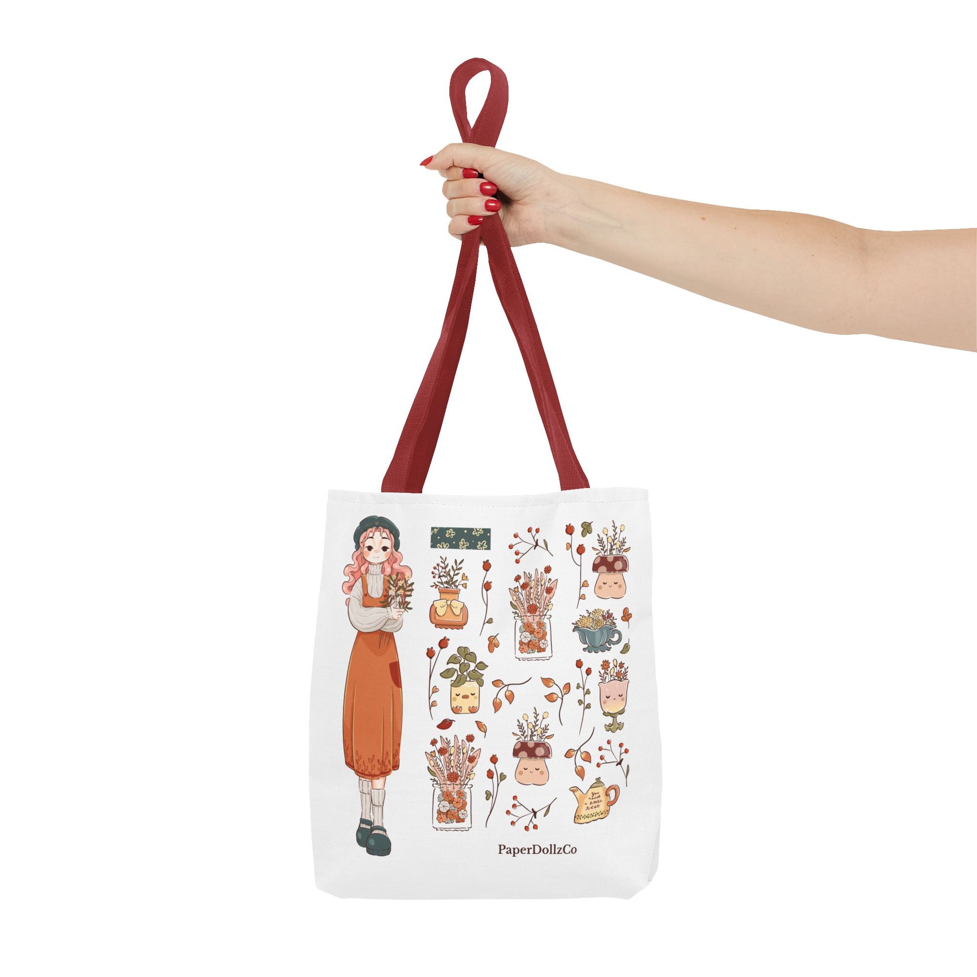 Autumn-Themed Tote Bag, Cozy Fall Essentials, Cute Eco-Friendly Shoulder Bag, Harvest Season Shopping Bag, Pumpkin Spice Carryall | Peach Merch