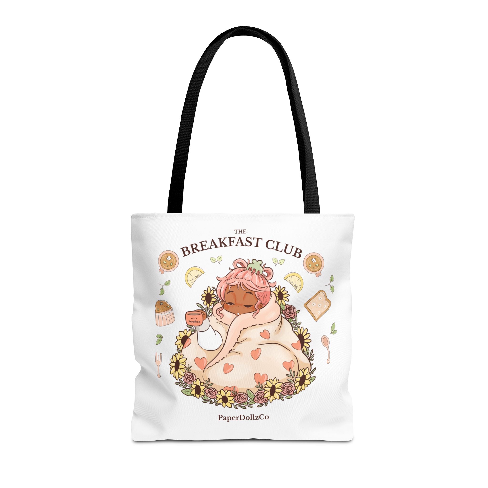 Breakfast Club Tote Bag for Food Lovers, Stylish Grocery Tote, Cute Shopping Bag, Gift for Foodies, Eco-Friendly Accessory | Apricot Merch