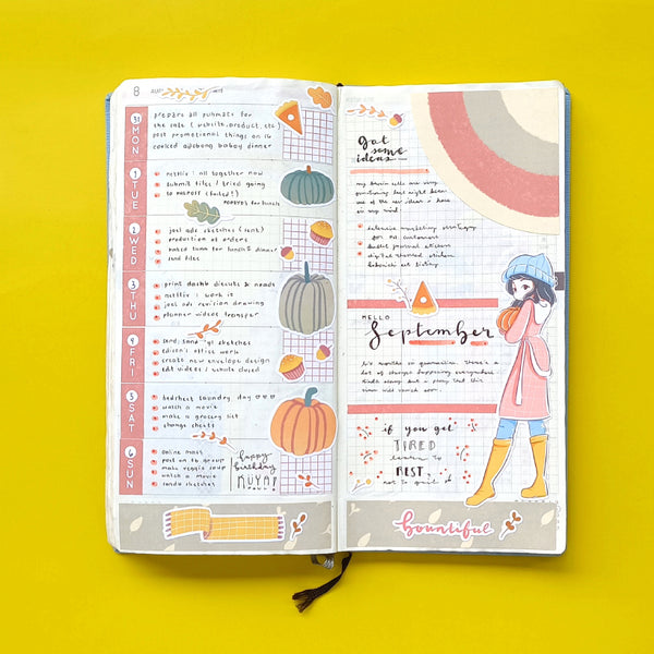 Bountiful Fall Collections PaperDollzCo Planner Sticker | C172