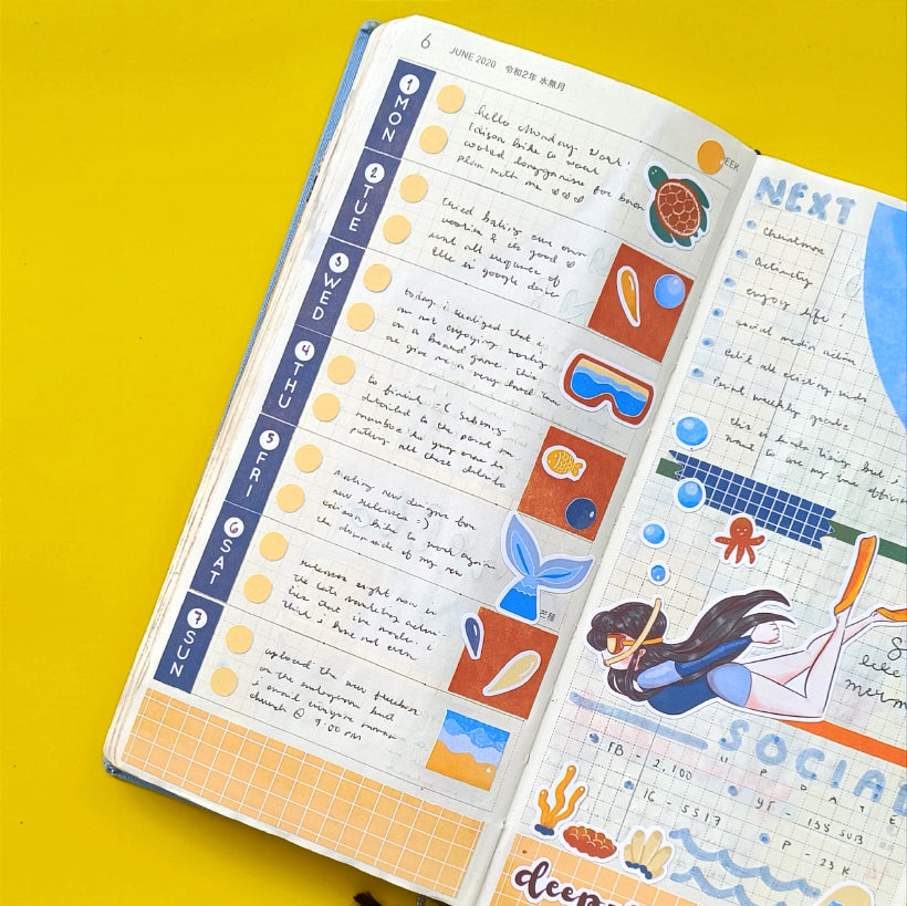 Deep Sea Summer Collections PaperDollzCo Planner Sticker | C158