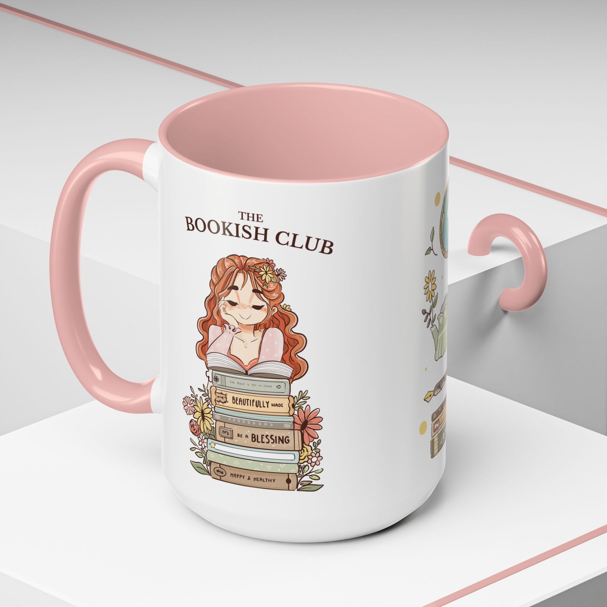 Whimsical Accent Coffee Mug - Cozy Home Vibes, Perfect Gift for Tea Lovers, Bookworms, and Relaxing Moments | Kiwi Merch Mug
