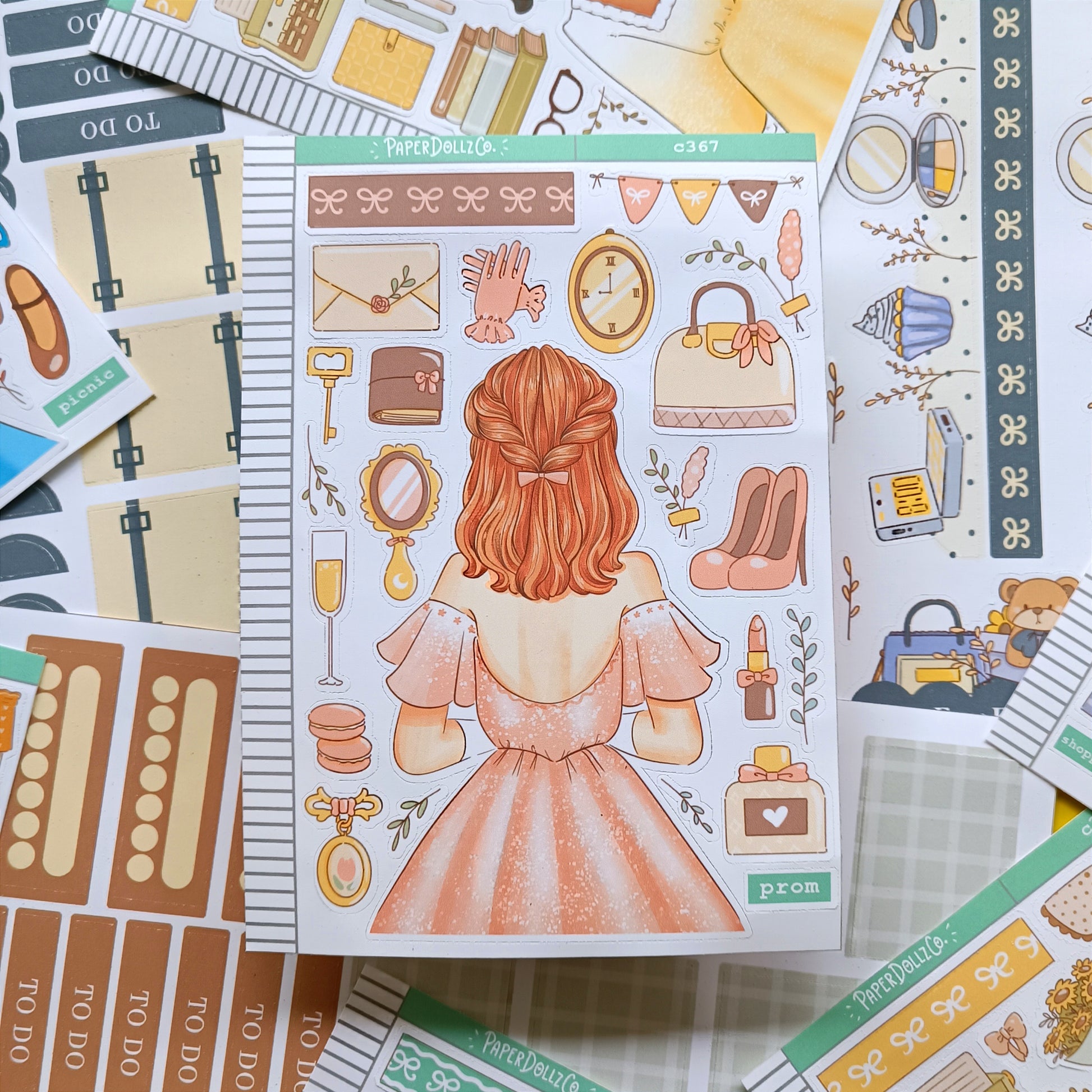 Prom | Crowning Glory | Collection Stickers | C367 – PaperDollzCo