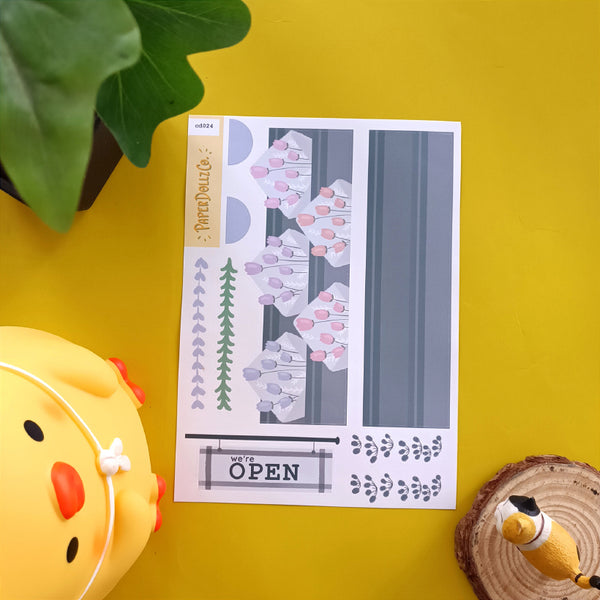 Crowning Glory Hobonichi Cousin Daily Sticker Kit