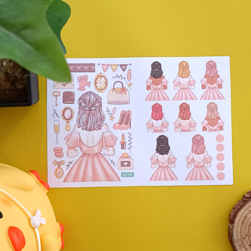 Crowning Glory PaperDollzCo Planner Sticker Book | CB061