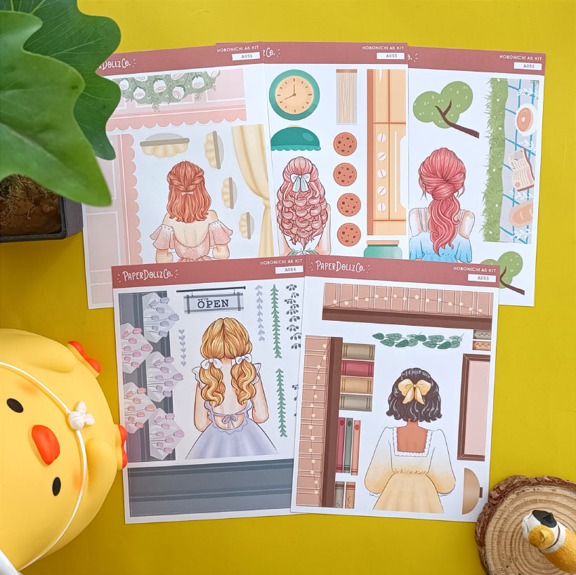 Library Crowning Glory Hobonichi A6 Daily Sticker Kit - a053