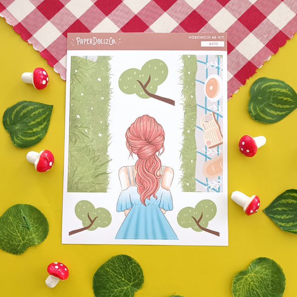 Picnic Crowning Glory Hobonichi A6 Daily Sticker Kit - a052