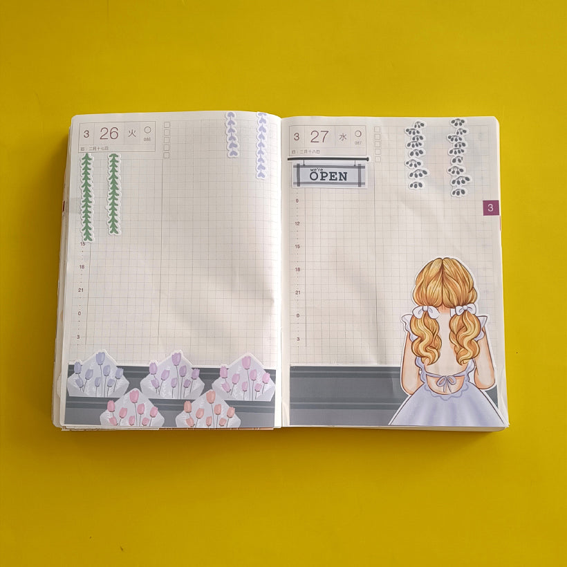 Shopping Crowning Glory Hobonichi A6 Daily Sticker Kit - a054