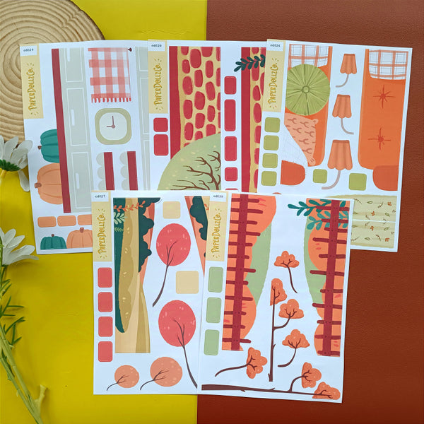 Fabulous Fall Hobonichi Cousin Daily Sticker Kit