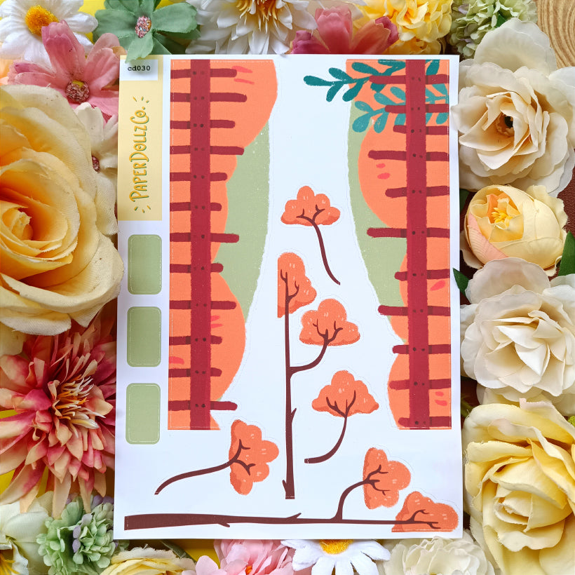 Fabulous Fall | Hobonichi | Cousin Daily Sticker Kit | Cd030