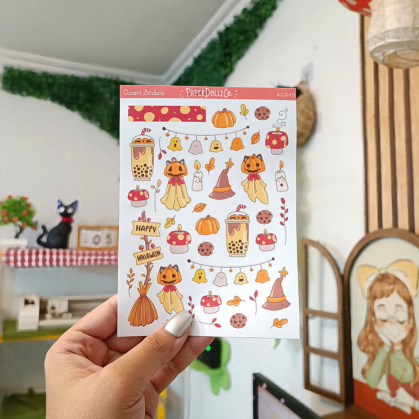 Fluffy Tails | Accent Sticker | PaperDollzCo | ac045