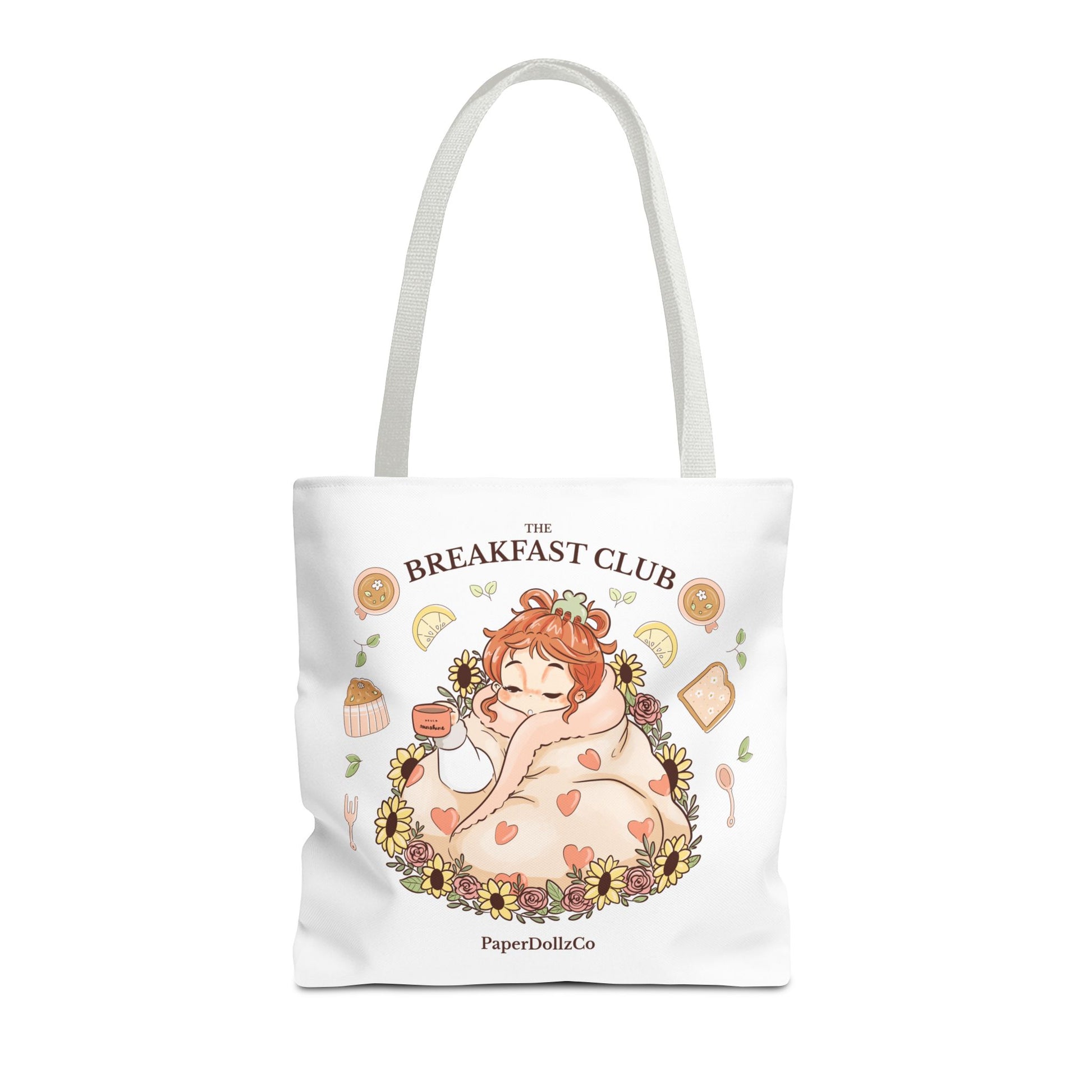 Breakfast Club Tote Bag for Food Lovers, Stylish Grocery Tote, Cute Shopping Bag, Gift for Foodies, Eco-Friendly Accessory | Kiwi Merch