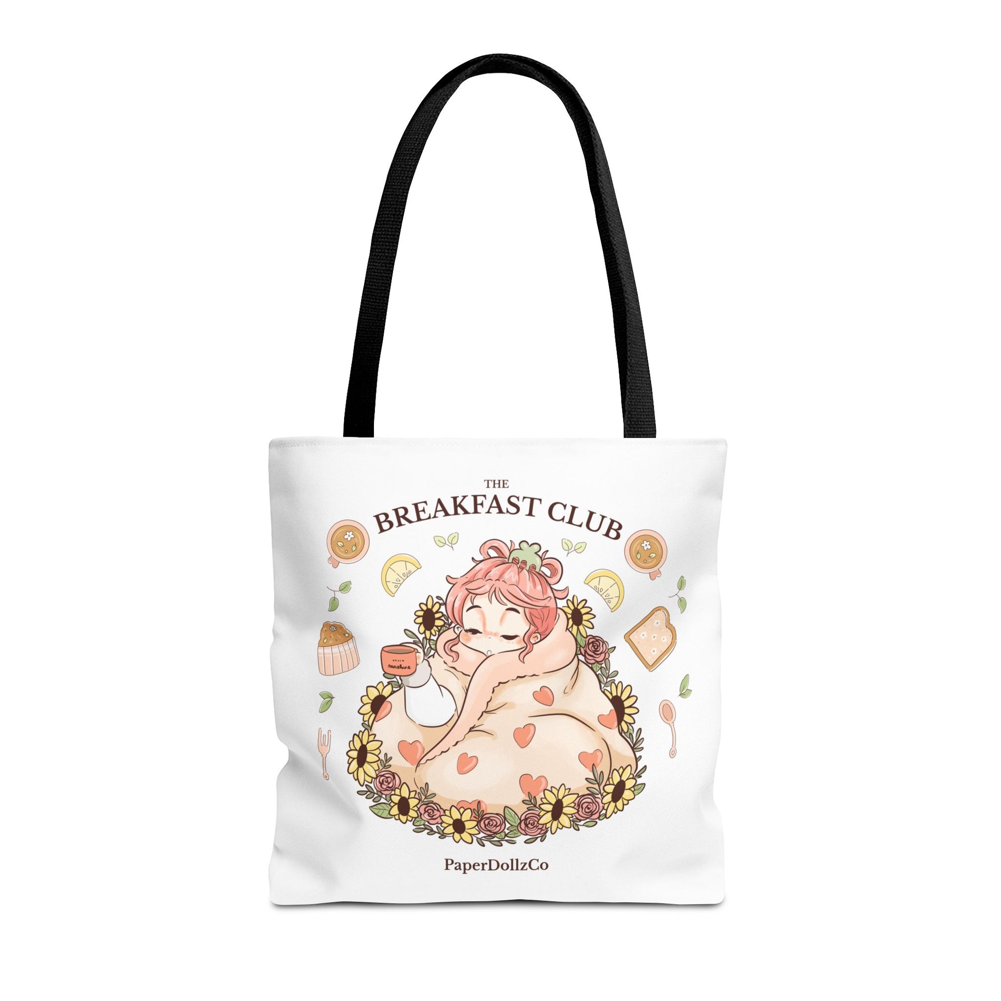 Breakfast Club Tote Bag for Food Lovers, Stylish Grocery Tote, Cute Shopping Bag, Gift for Foodies, Eco-Friendly Accessory | Peach Merch