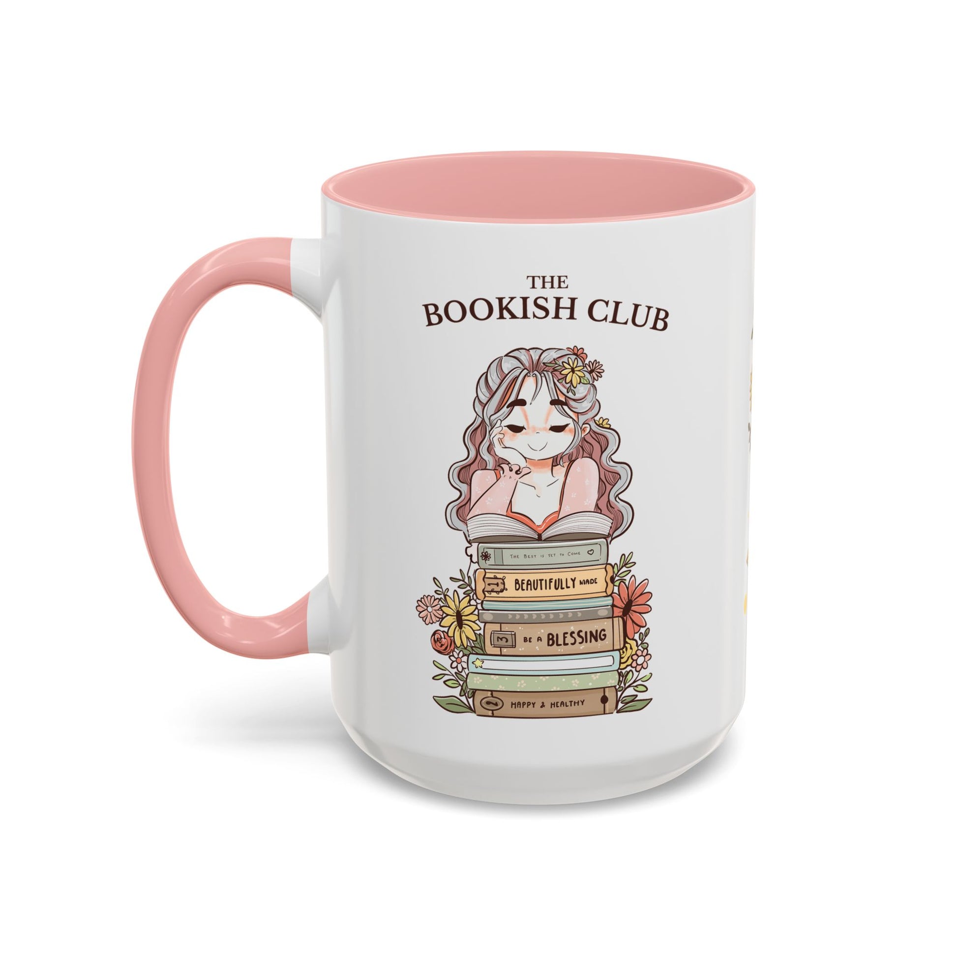 Whimsical Accent Coffee Mug - Cozy Home Vibes, Perfect Gift for Tea Lovers, Bookworms, and Relaxing Moments | Cotton Merch Mug