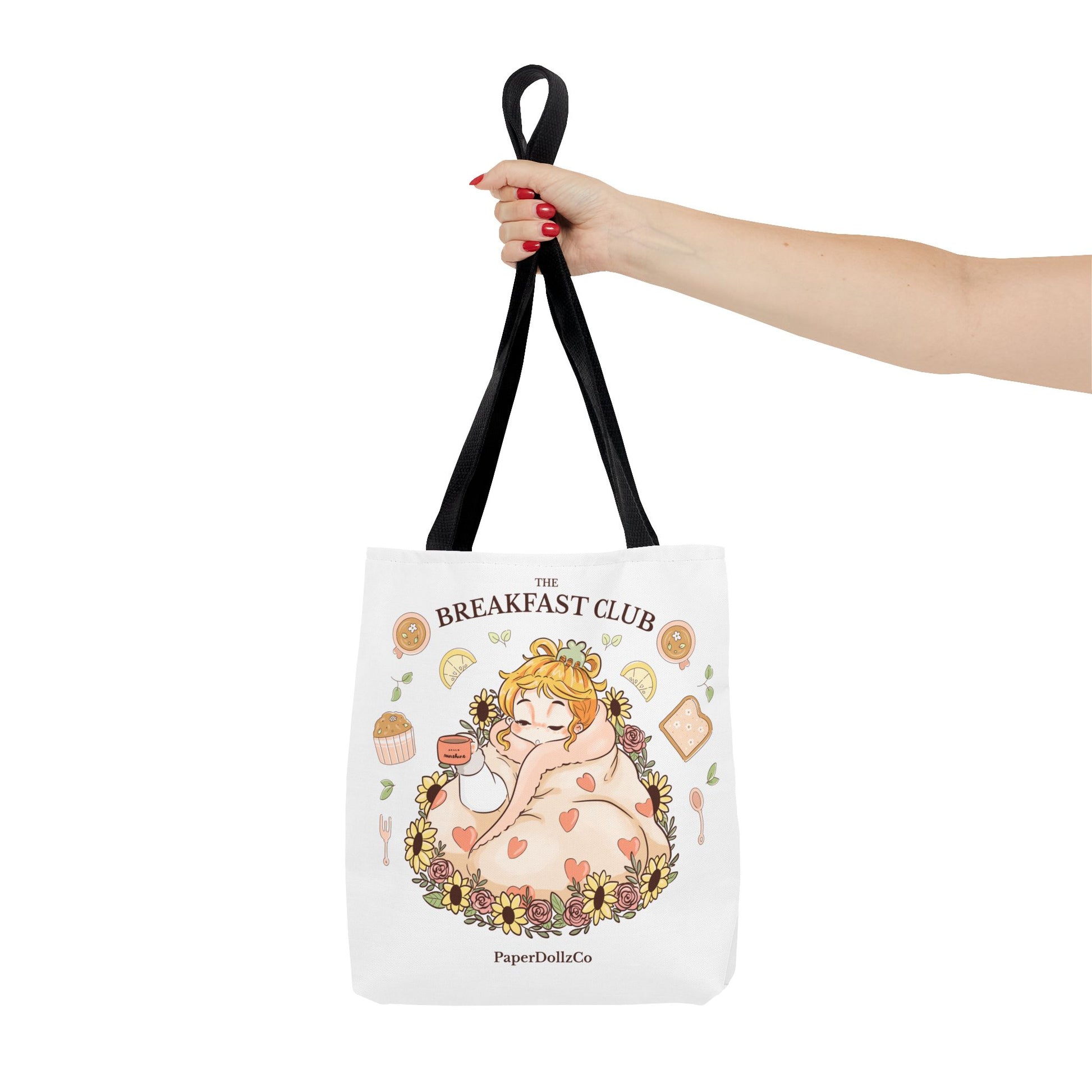 Breakfast Club Tote Bag for Food Lovers, Stylish Grocery Tote, Cute Shopping Bag, Gift for Foodies, Eco-Friendly Accessory | Lemon Merch