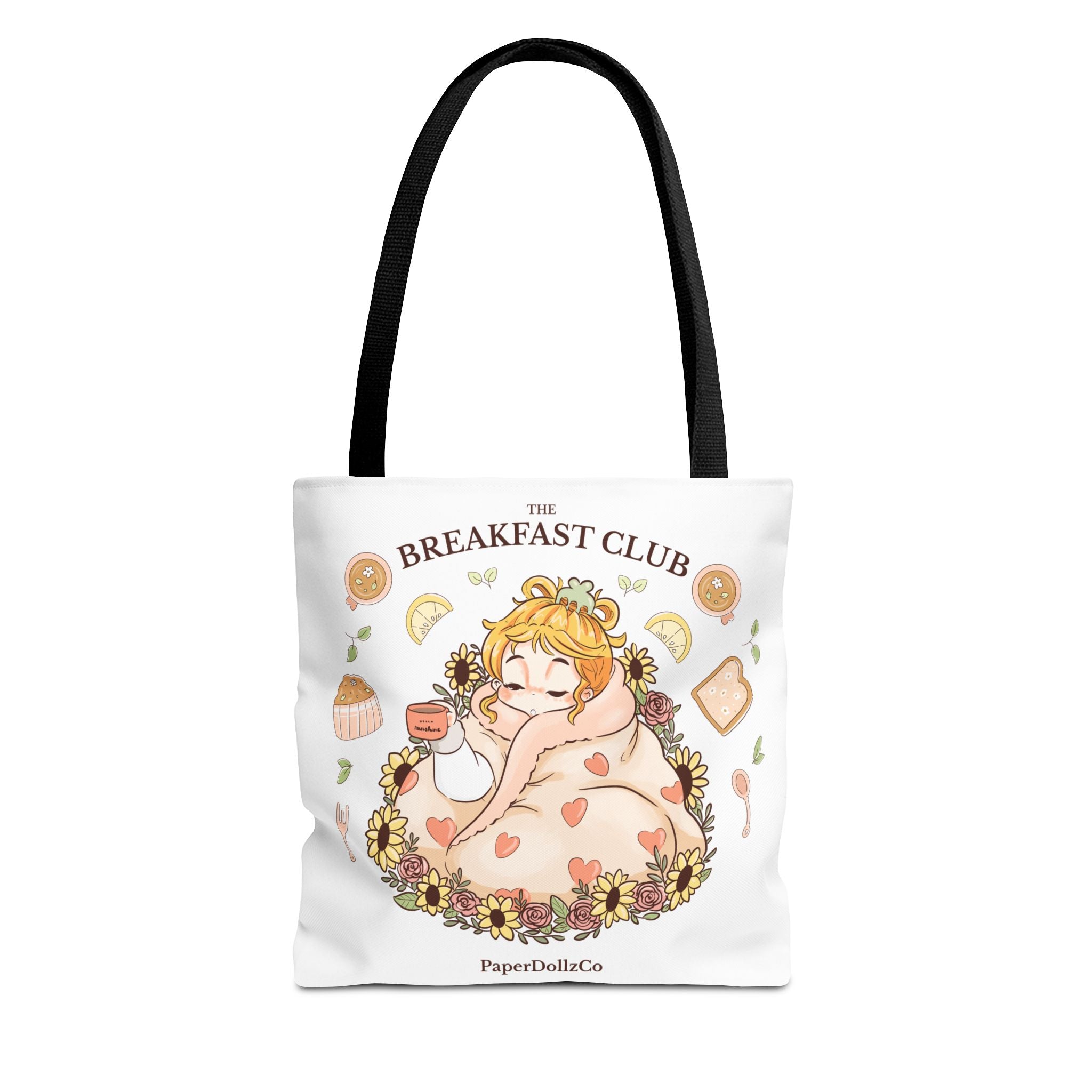 Breakfast Club Tote Bag for Food Lovers, Stylish Grocery Tote, Cute Shopping Bag, Gift for Foodies, Eco-Friendly Accessory | Lemon Merch