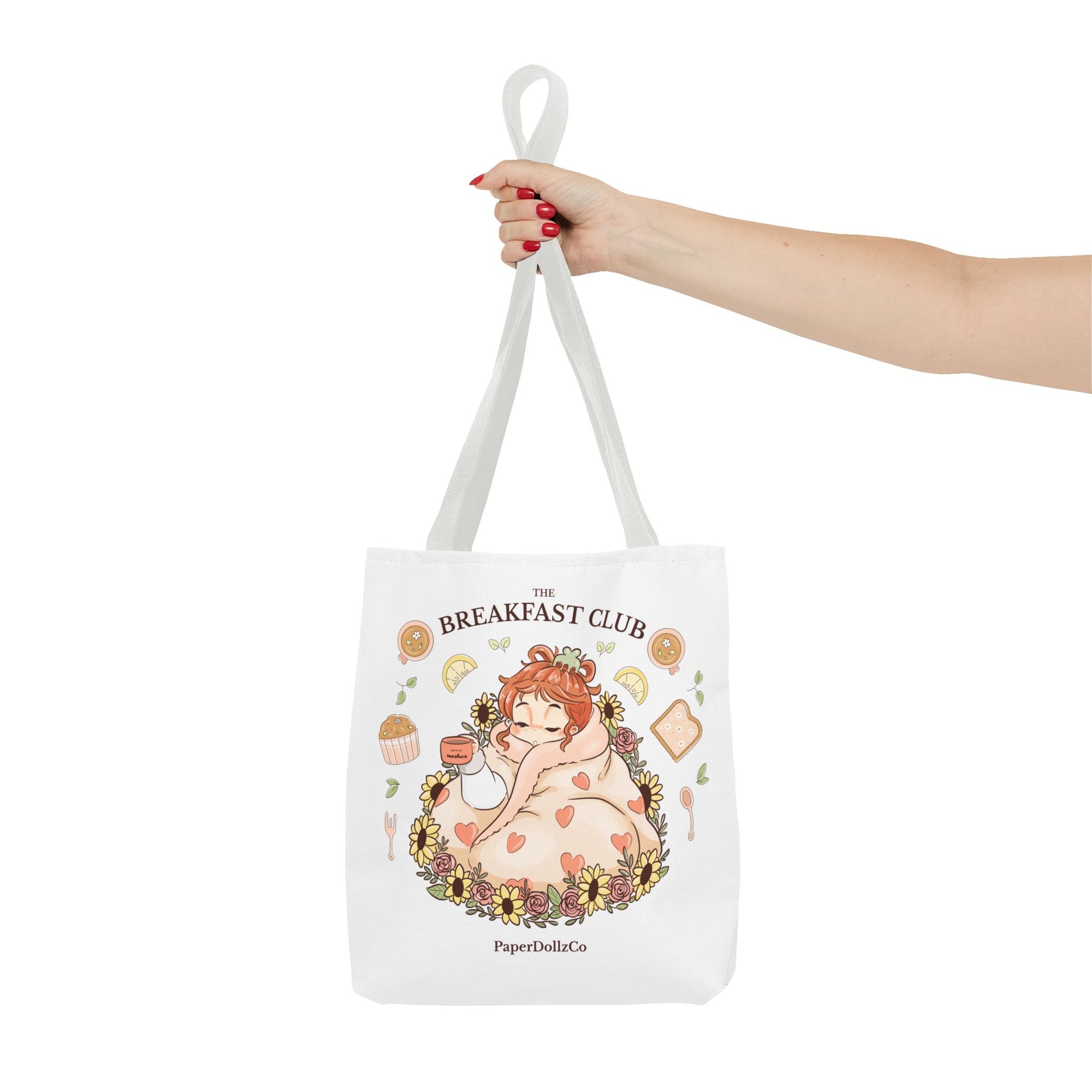 Breakfast Club Tote Bag for Food Lovers, Stylish Grocery Tote, Cute Shopping Bag, Gift for Foodies, Eco-Friendly Accessory | Kiwi Merch