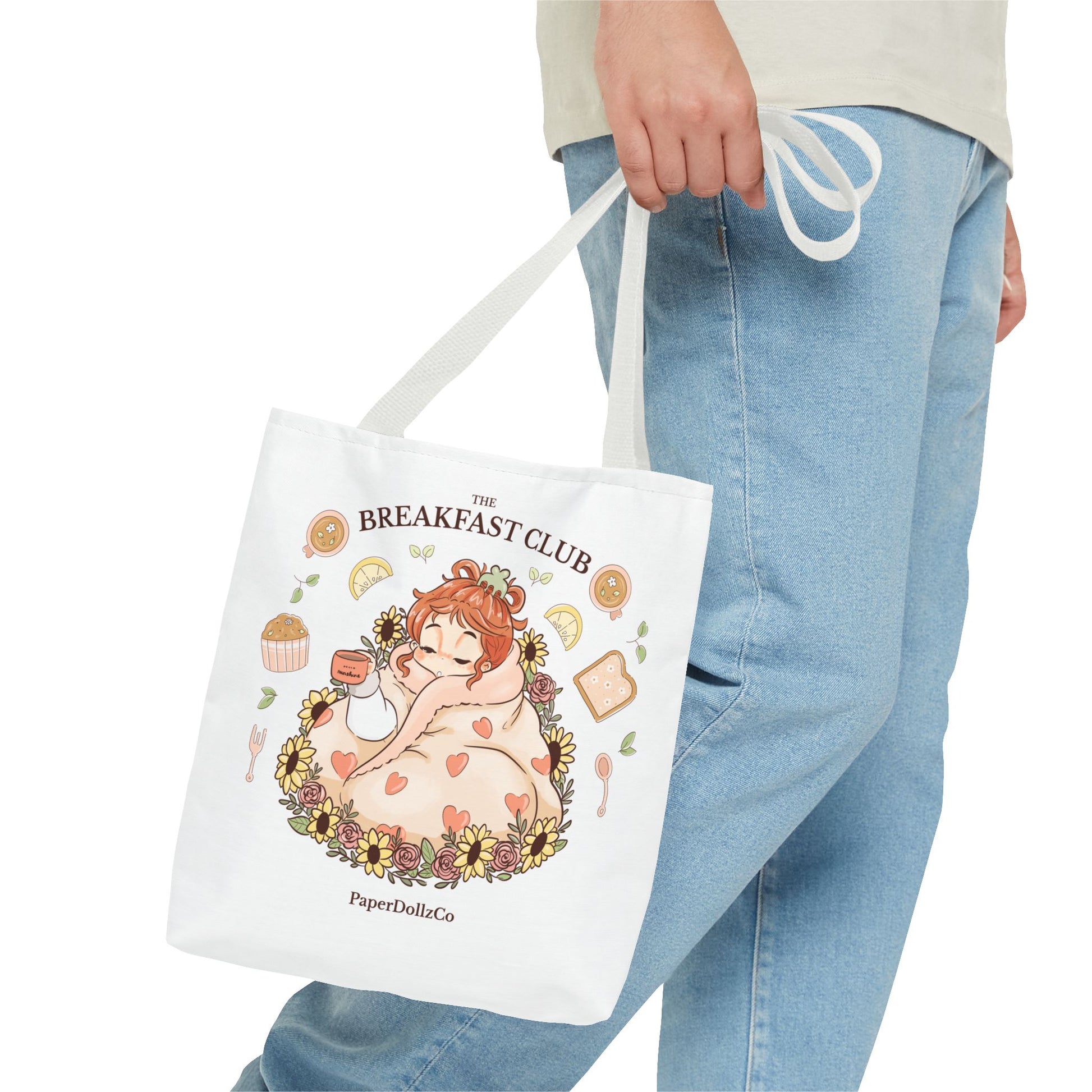 Breakfast Club Tote Bag for Food Lovers, Stylish Grocery Tote, Cute Shopping Bag, Gift for Foodies, Eco-Friendly Accessory | Kiwi Merch