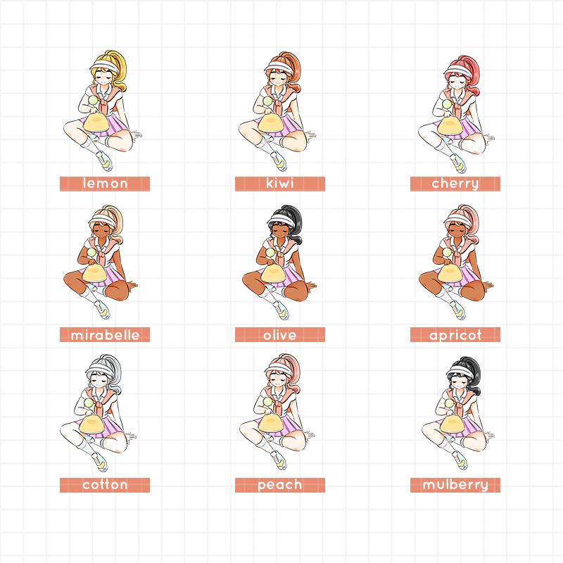 Body in Motion | Just Dolls Stickers | J483