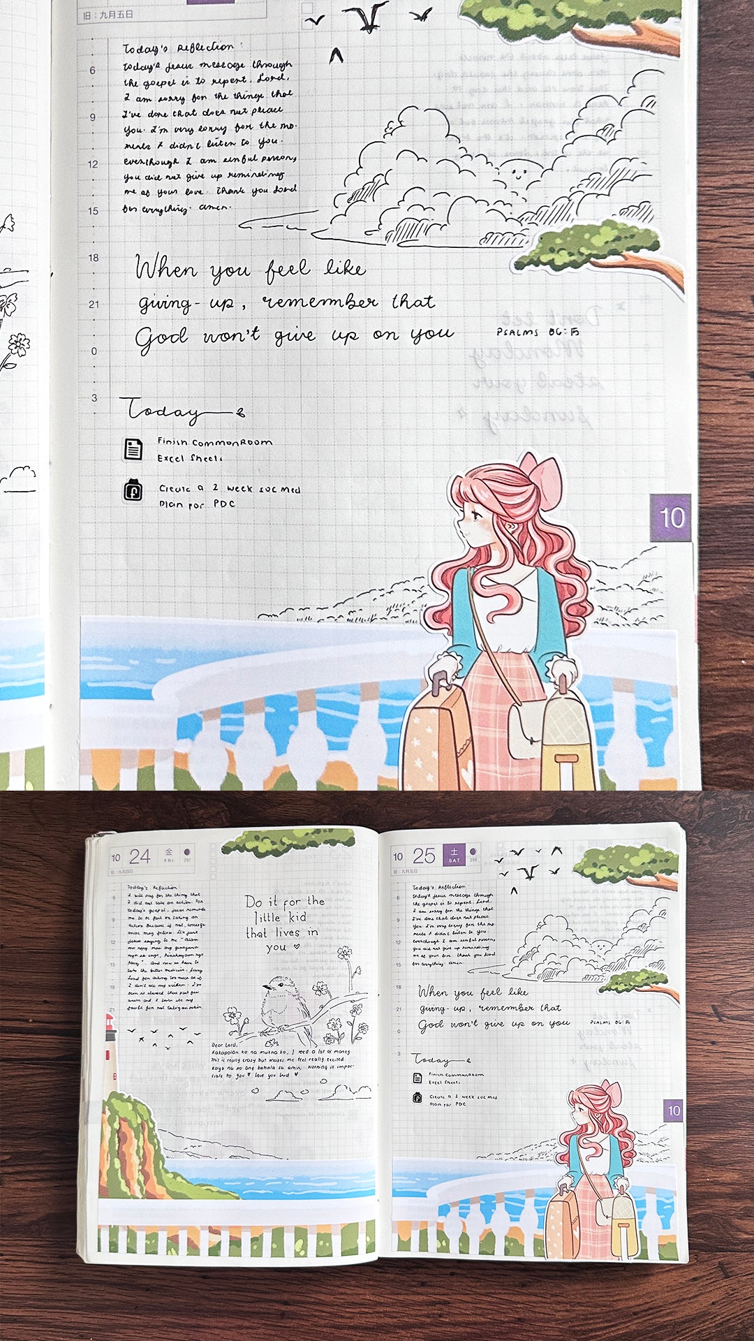 Wanderlust | Hobonichi | Cousin Daily Sticker Kit | Cd038