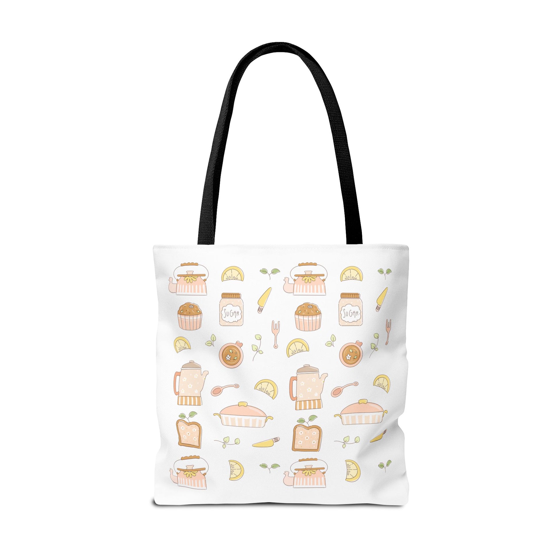 Breakfast Club Tote Bag for Food Lovers, Stylish Grocery Tote, Cute Shopping Bag, Gift for Foodies, Eco-Friendly Accessory | Cherry Merch