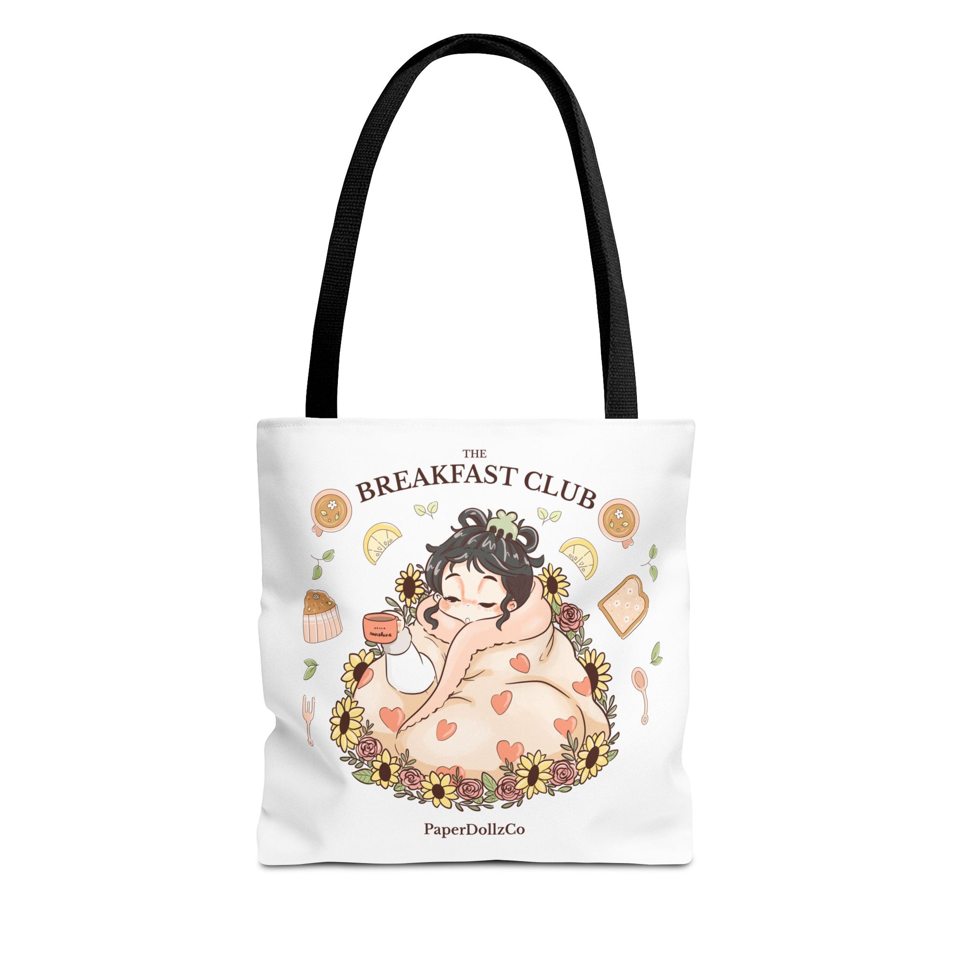 Breakfast Club Tote Bag for Food Lovers, Stylish Grocery Tote, Cute Shopping Bag, Gift for Foodies, Eco-Friendly Accessory | Mulberry Merch