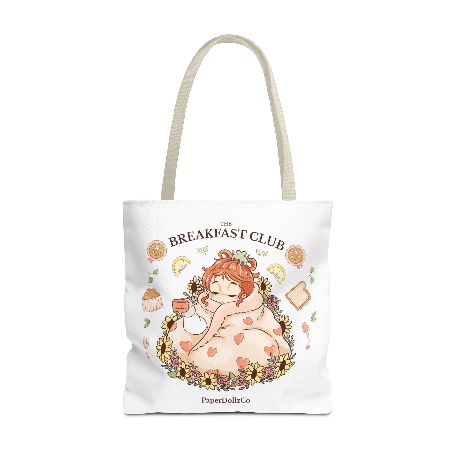 Breakfast Club Tote Bag for Food Lovers, Stylish Grocery Tote, Cute Shopping Bag, Gift for Foodies, Eco-Friendly Accessory | Kiwi Merch