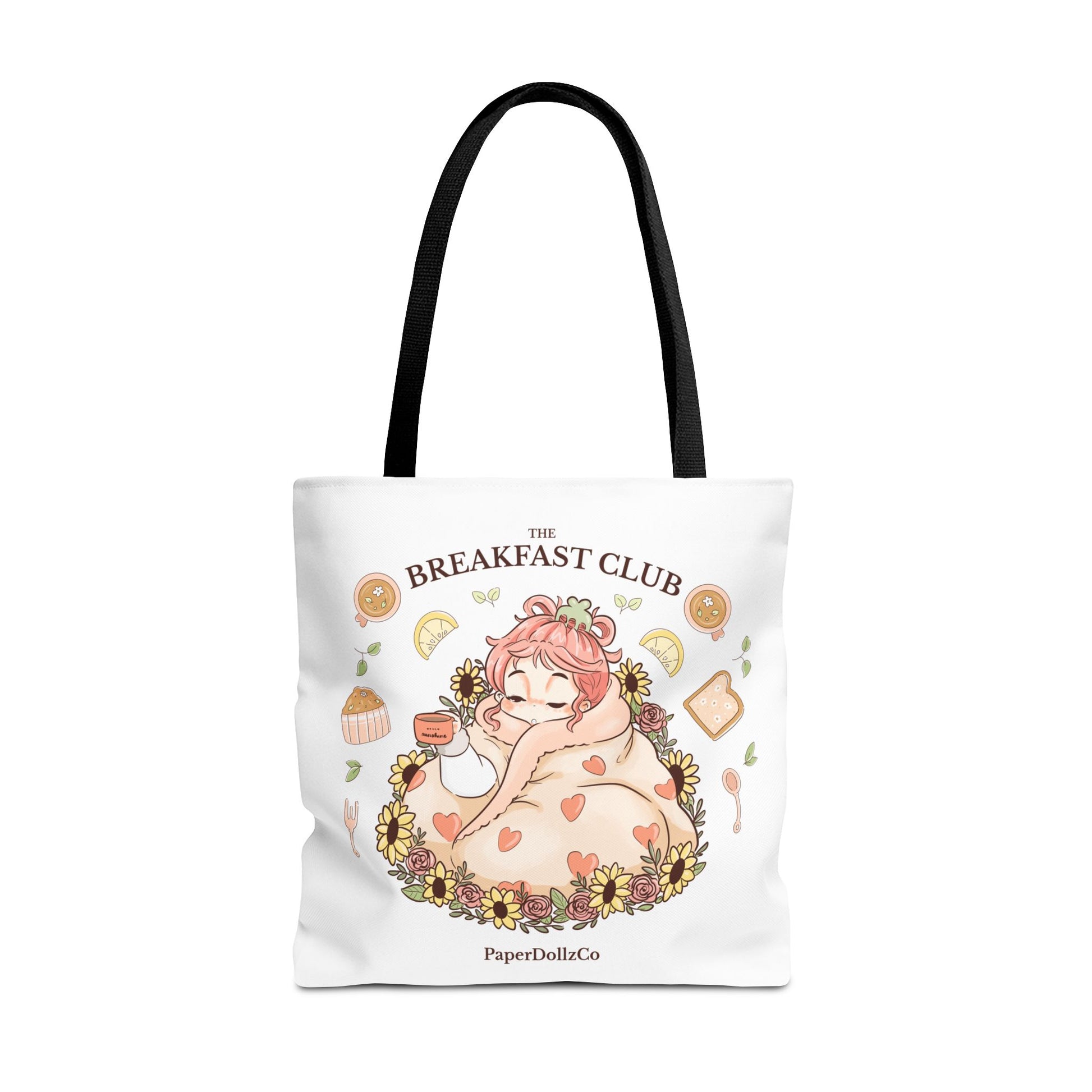 Breakfast Club Tote Bag for Food Lovers, Stylish Grocery Tote, Cute Shopping Bag, Gift for Foodies, Eco-Friendly Accessory | Peach Merch