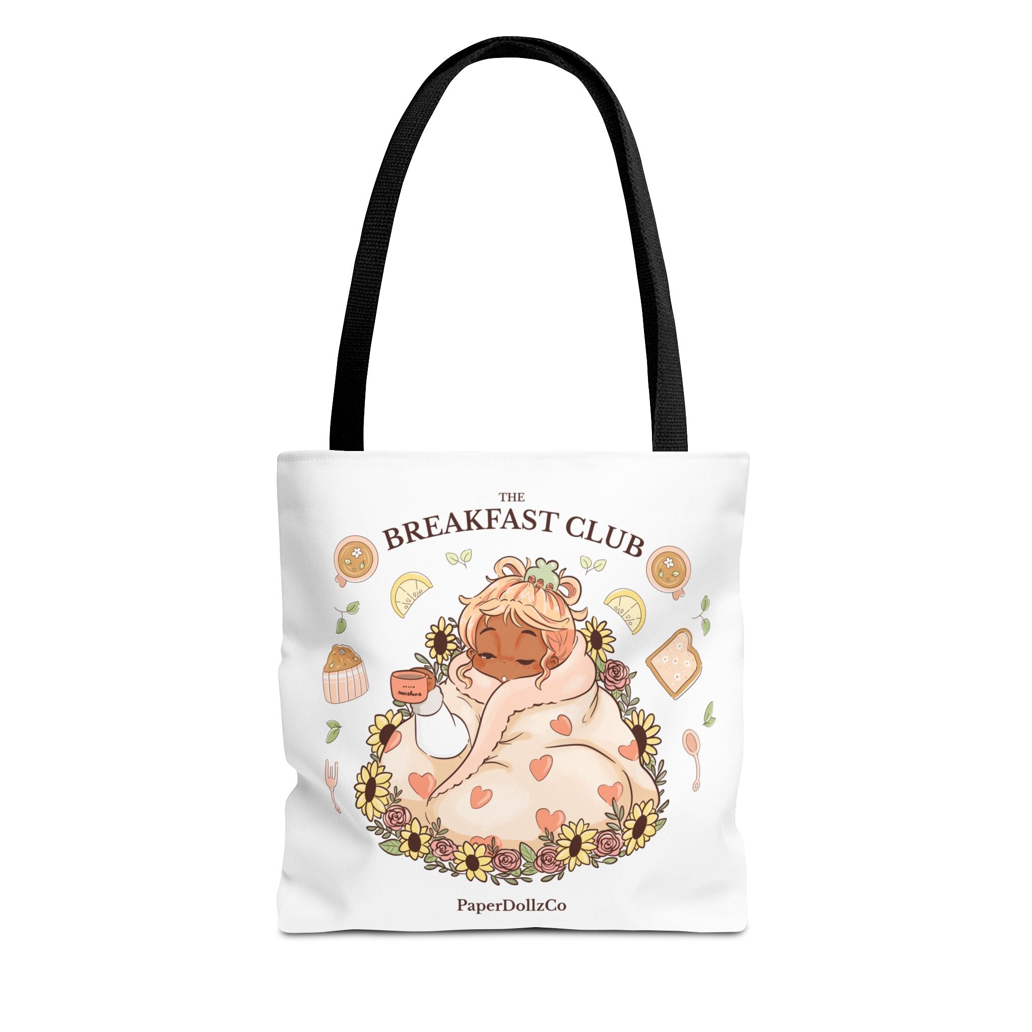 Breakfast Club Tote Bag for Food Lovers, Stylish Grocery Tote, Cute Shopping Bag, Gift for Foodies, Eco-Friendly Accessory | Mirabelle Merch