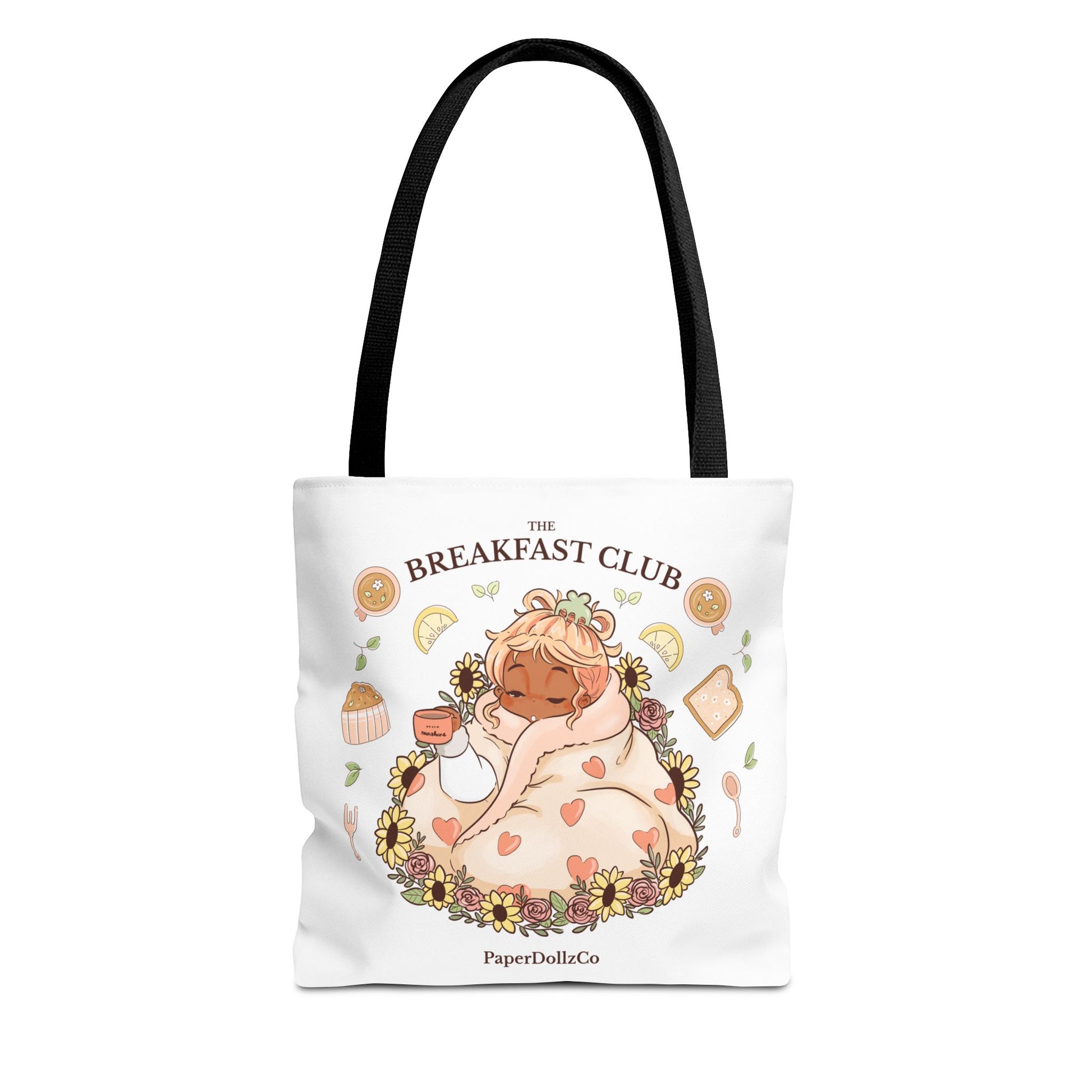 Breakfast Club Tote Bag for Food Lovers, Stylish Grocery Tote, Cute Shopping Bag, Gift for Foodies, Eco-Friendly Accessory | Mirabelle Merch
