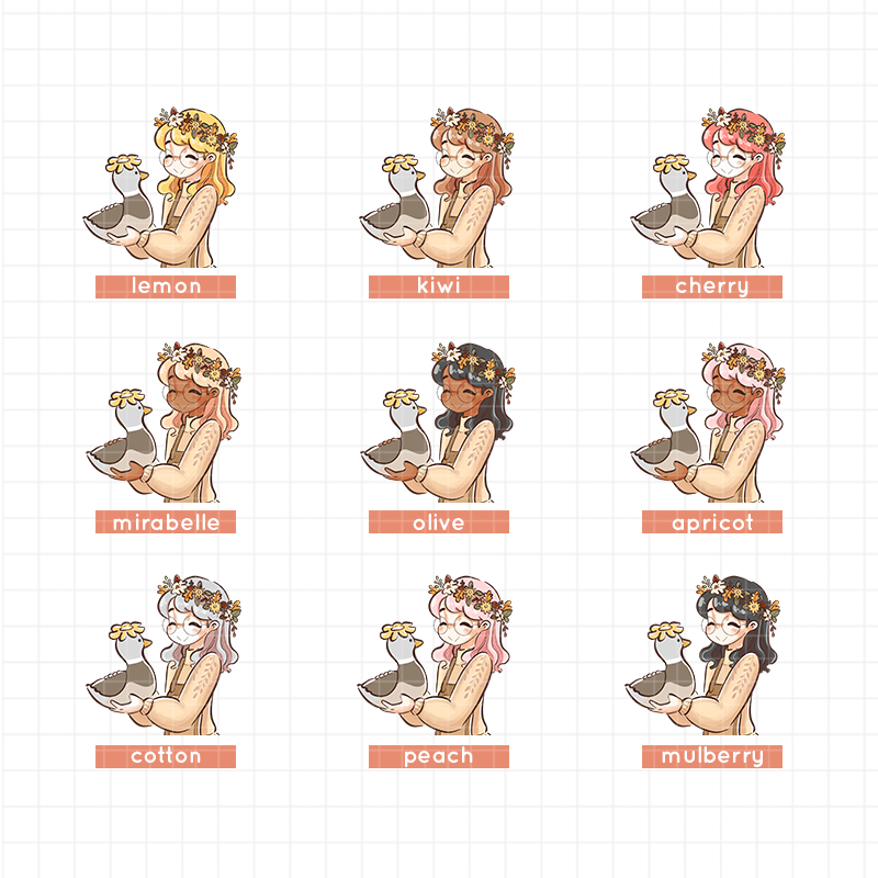 Birds of Autumn PaperDollzCo Planner Sticker Book | CB049