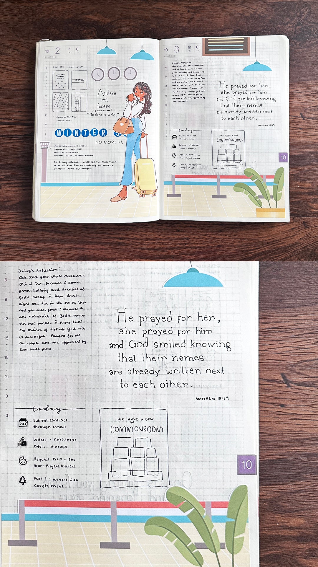 Wanderlust | Hobonichi | Cousin Daily Sticker Kit | Cd037