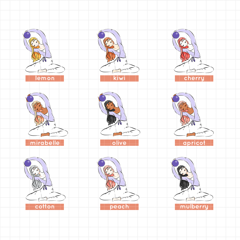 Body in Motion | Just Dolls Stickers | J484