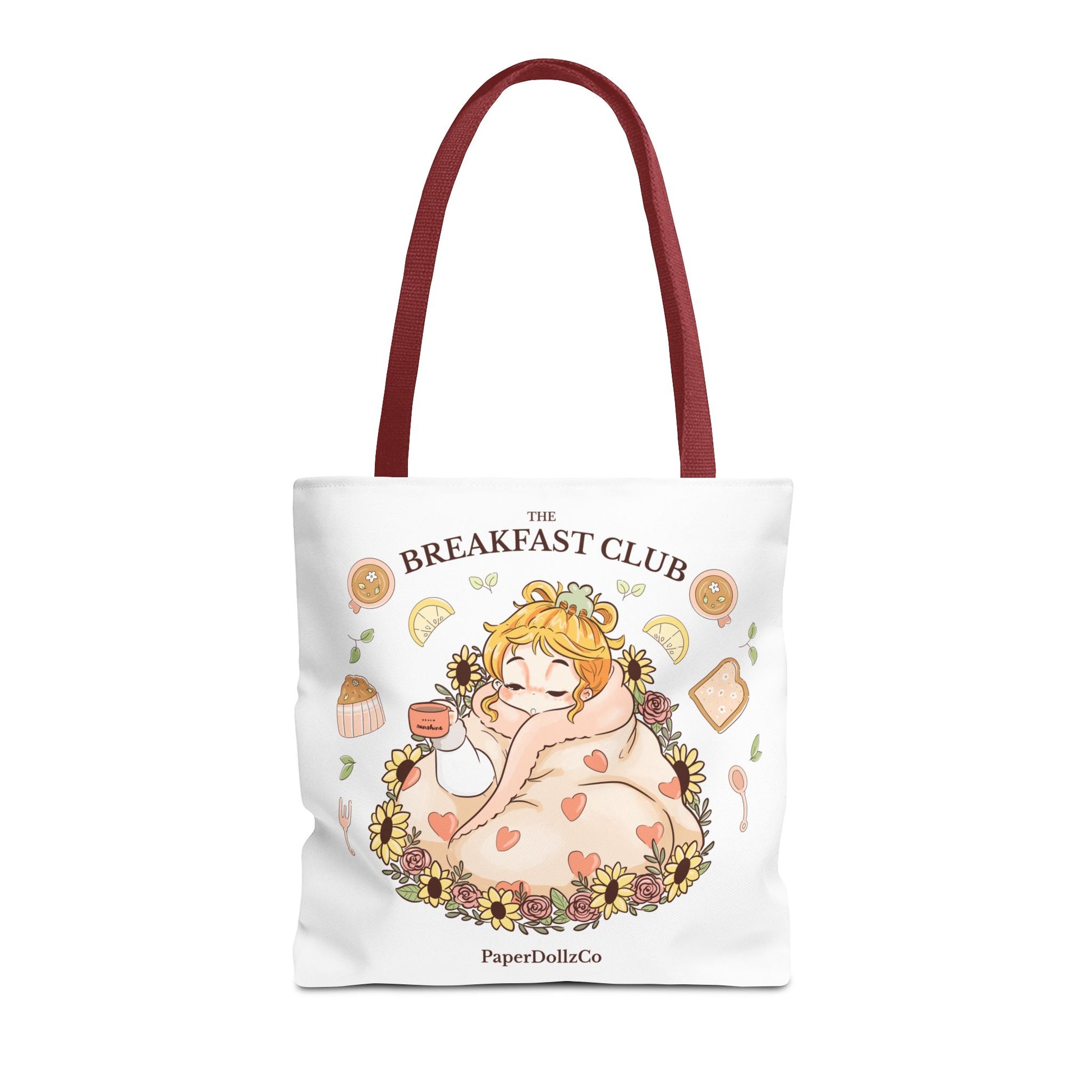 Breakfast Club Tote Bag for Food Lovers, Stylish Grocery Tote, Cute Shopping Bag, Gift for Foodies, Eco-Friendly Accessory | Lemon Merch