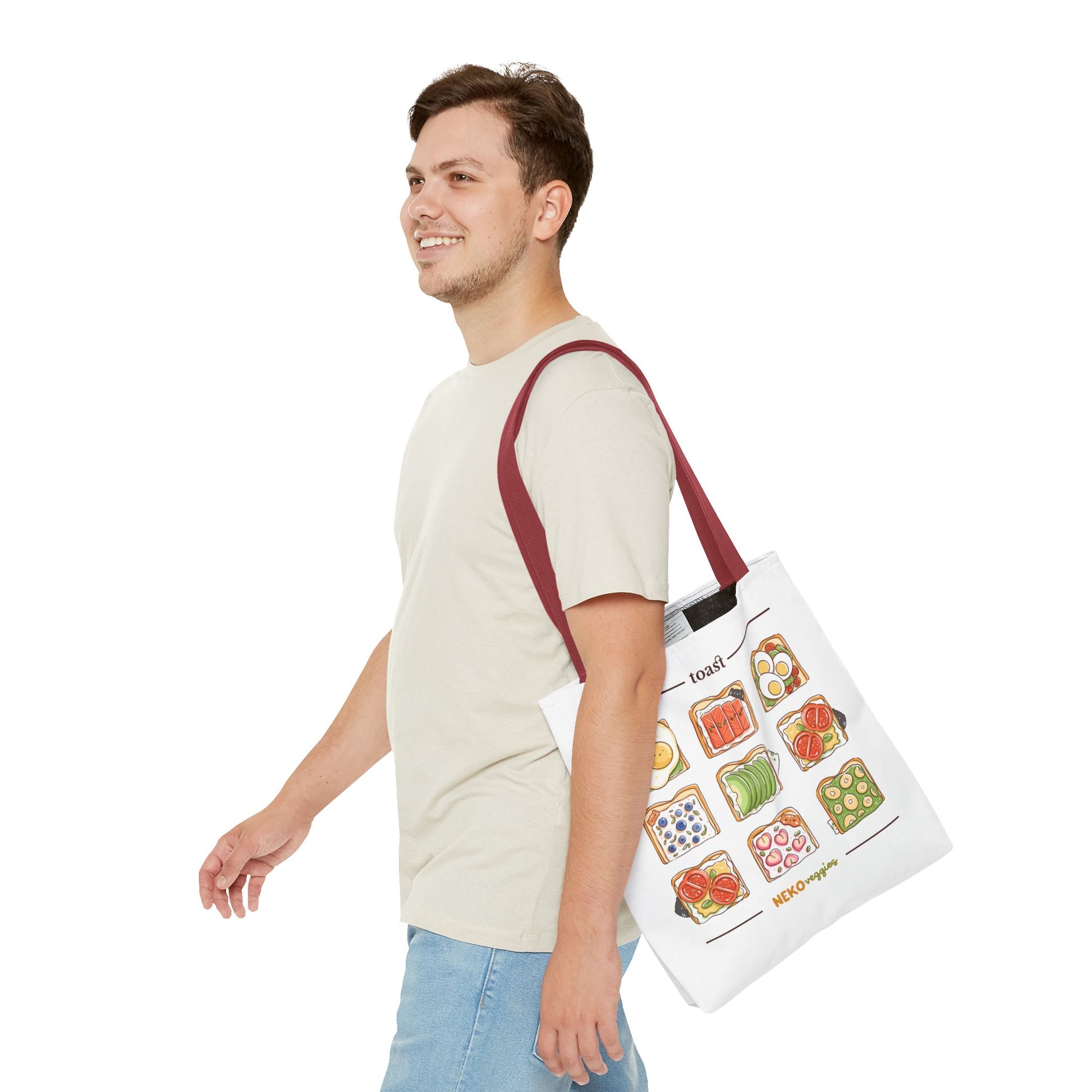 Charming Illustrated Tote Bag - Perfect for Foodies, Tea Lovers, Market Days, Gift Ideas, Home Decor | Merch