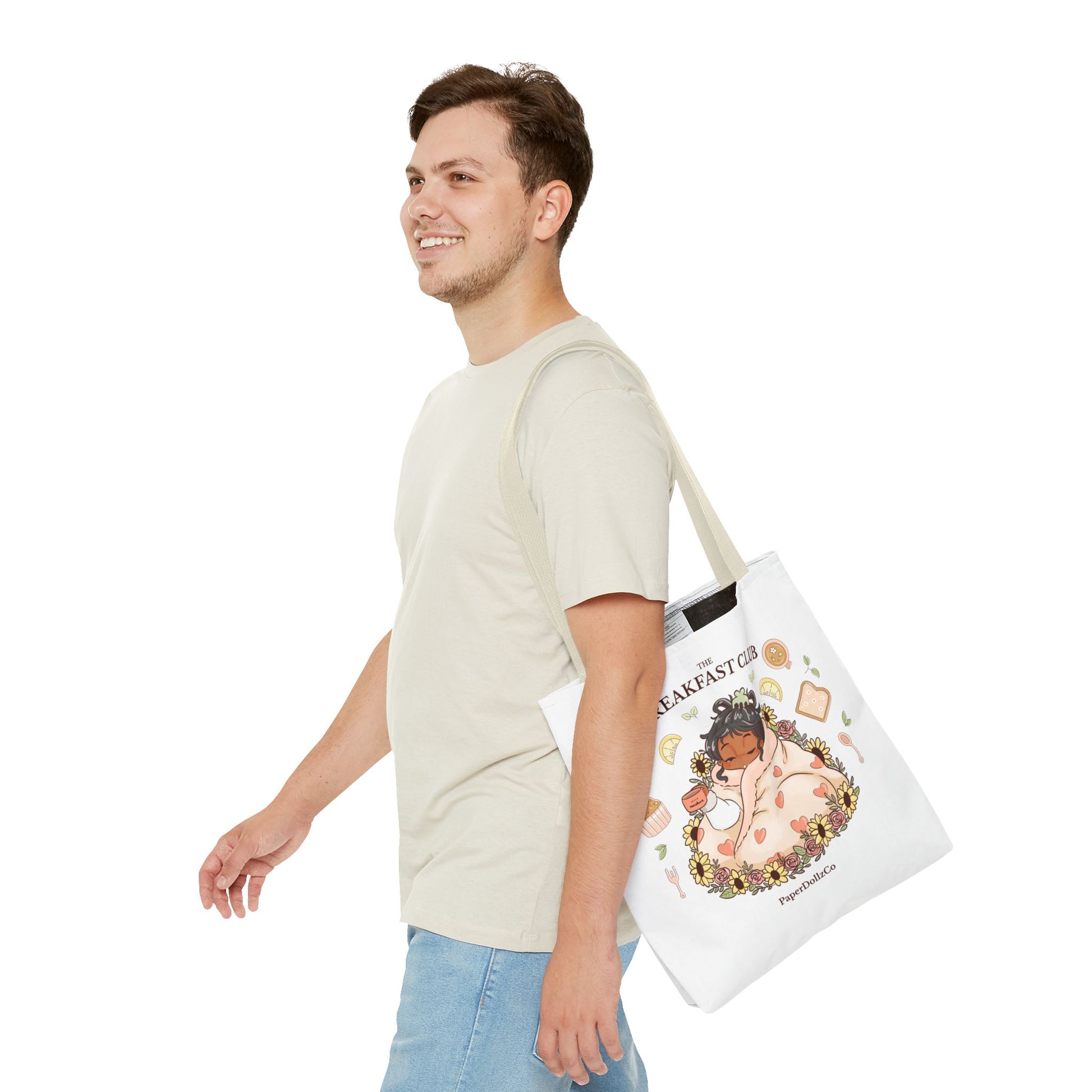 Breakfast Club Tote Bag for Food Lovers, Stylish Grocery Tote, Cute Shopping Bag, Gift for Foodies, Eco-Friendly Accessory | Olive Merch