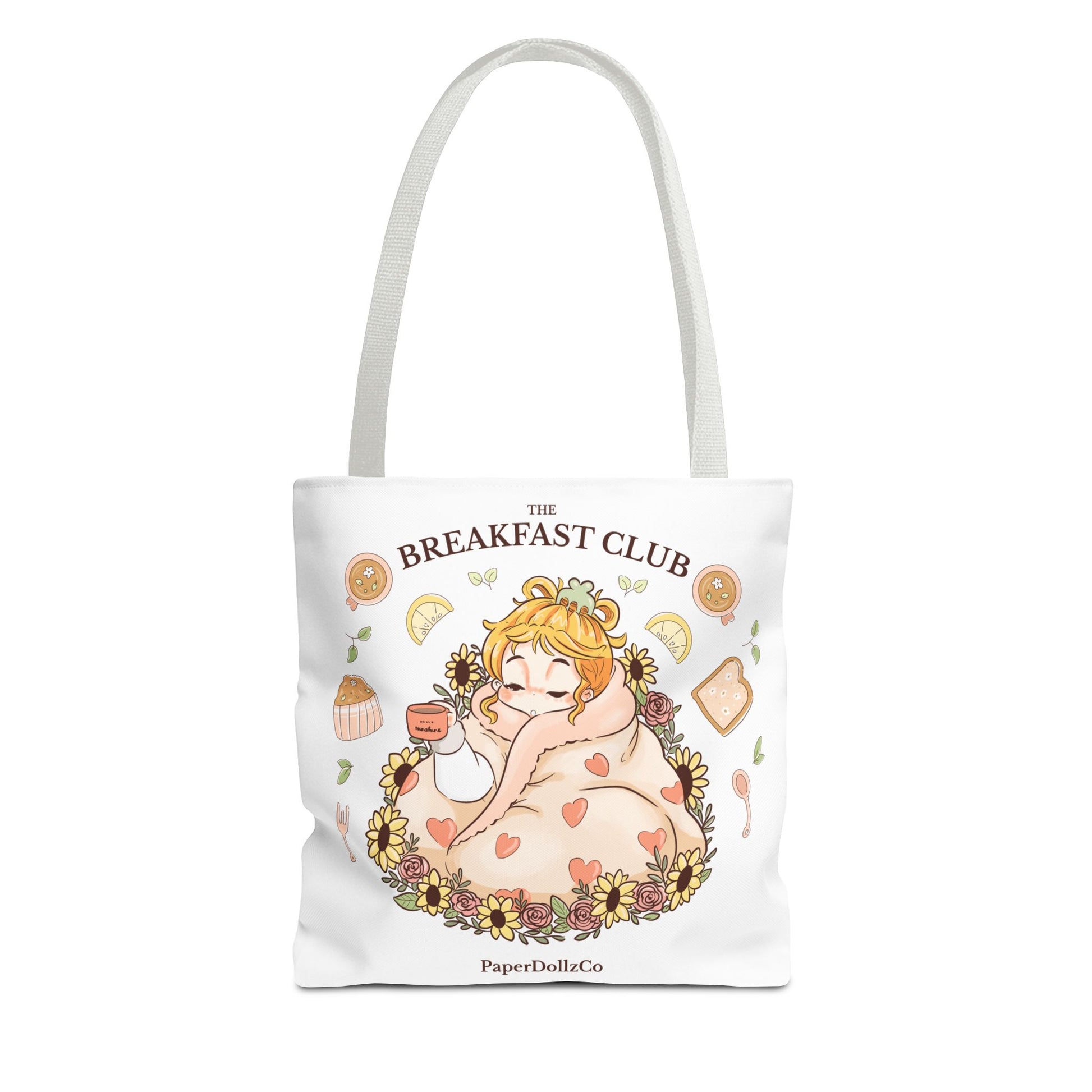 Breakfast Club Tote Bag for Food Lovers, Stylish Grocery Tote, Cute Shopping Bag, Gift for Foodies, Eco-Friendly Accessory | Lemon Merch