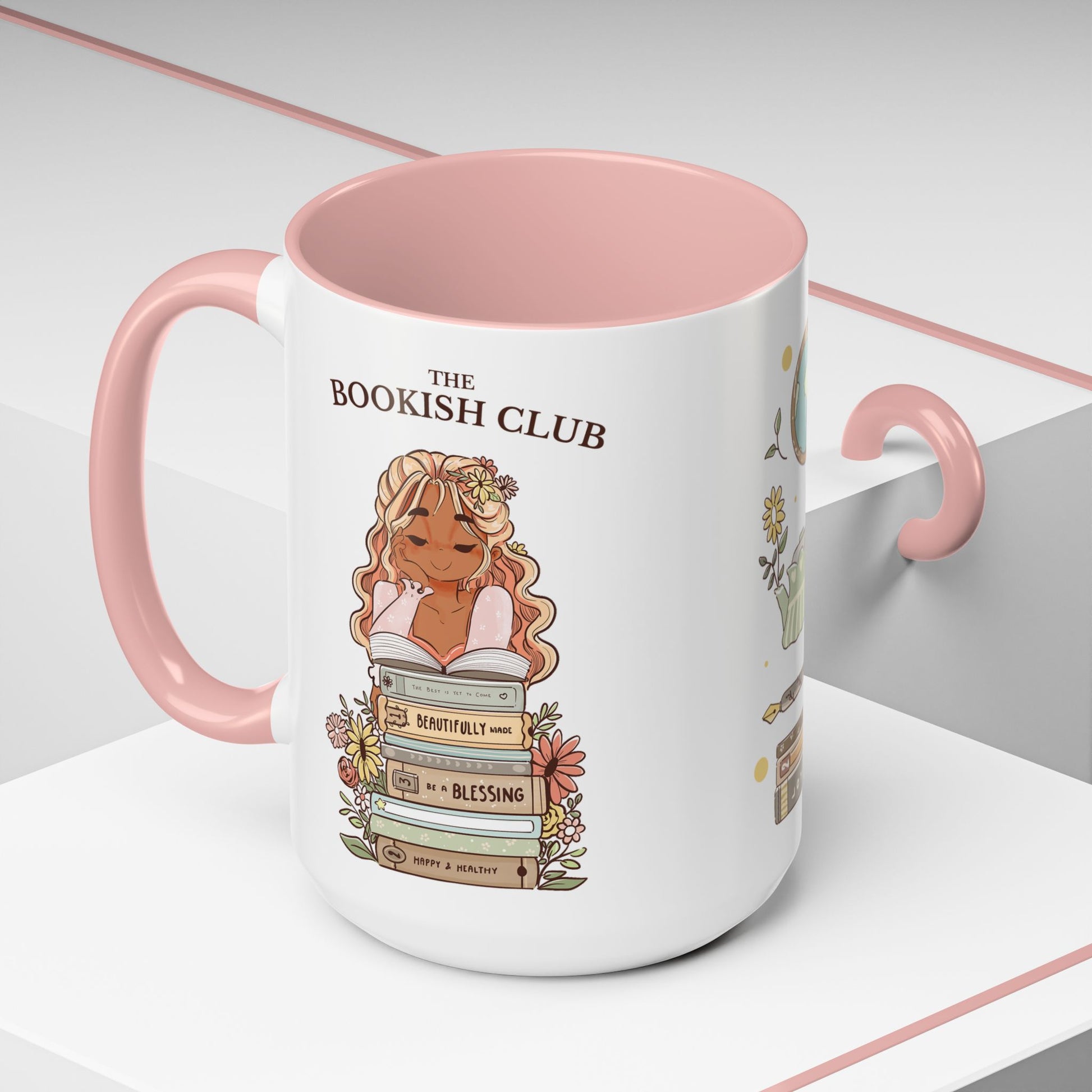 Whimsical Accent Coffee Mug - Cozy Home Vibes, Perfect Gift for Tea Lovers, Bookworms, and Relaxing Moments | MIrabelle Merch Mug