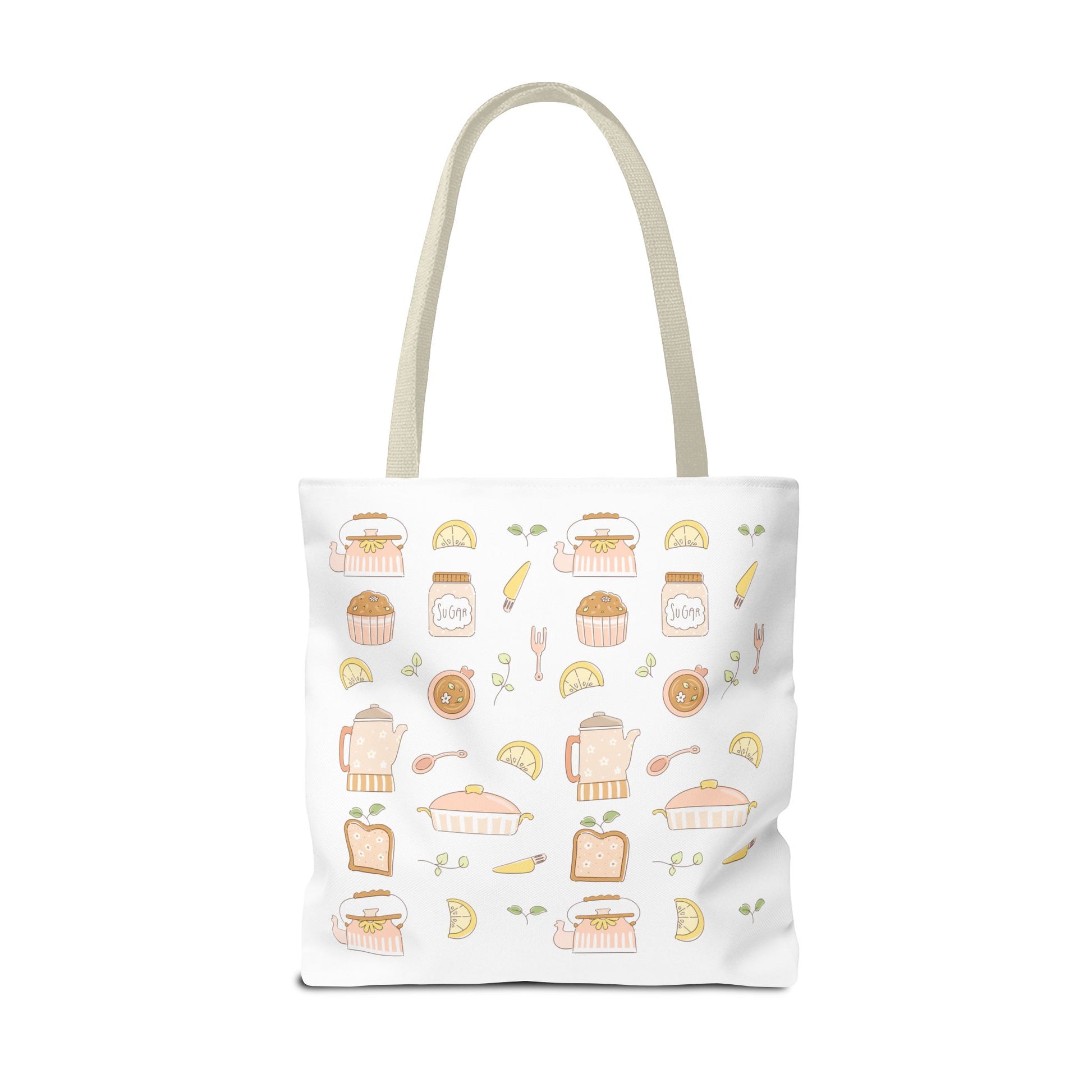 Breakfast Club Tote Bag for Food Lovers, Stylish Grocery Tote, Cute Shopping Bag, Gift for Foodies, Eco-Friendly Accessory | Cherry Merch